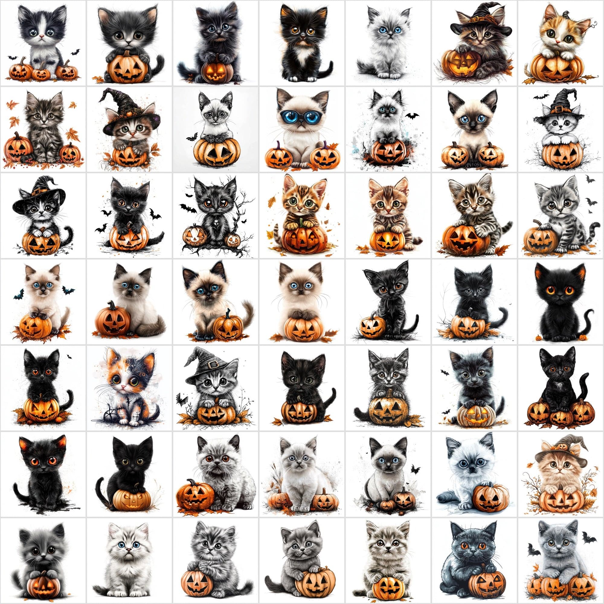 1,095 Halloween Pet Images | 550 Dogs + 545 Cats Digital Download Sumobundle
