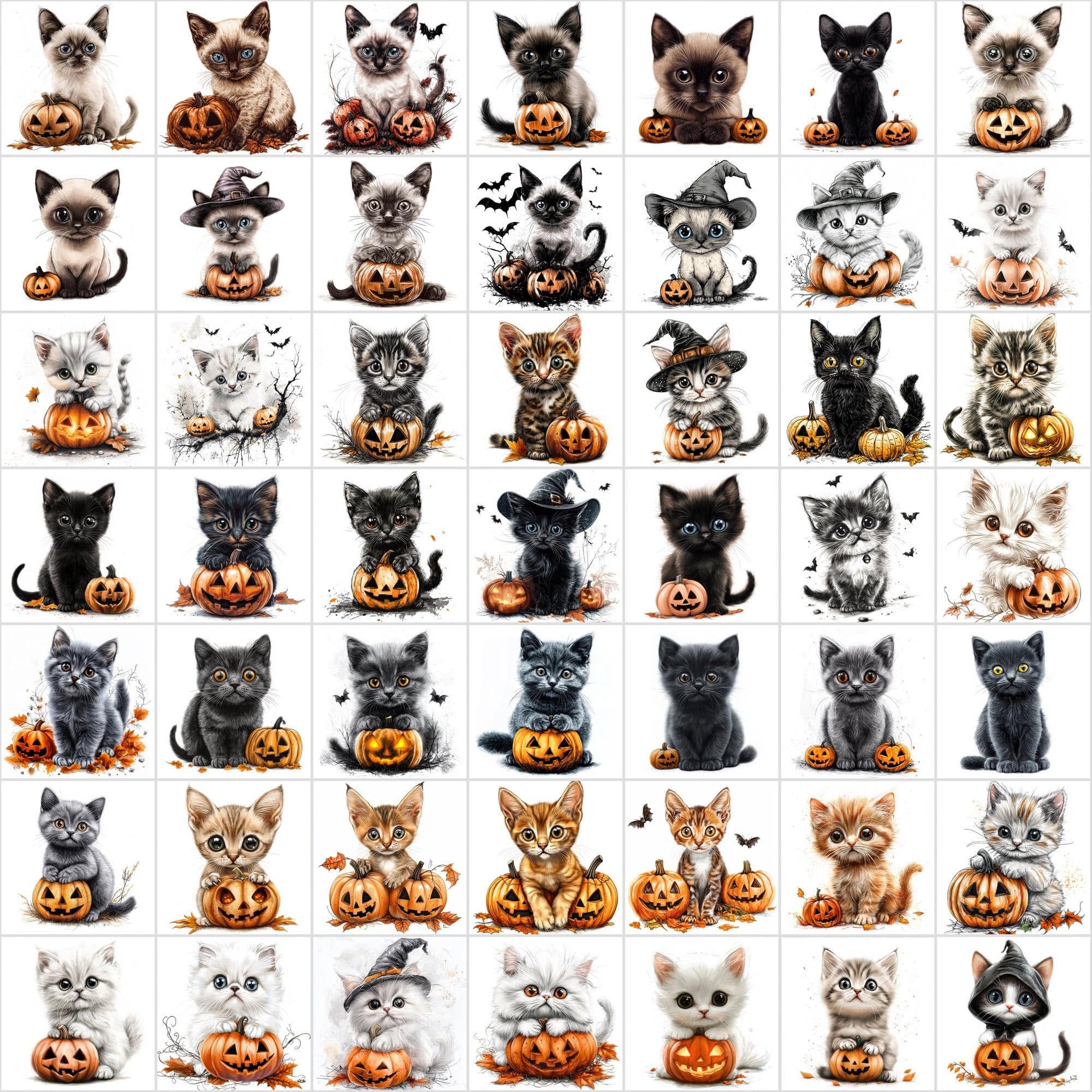 1,095 Halloween Pet Images | 550 Dogs + 545 Cats Digital Download Sumobundle