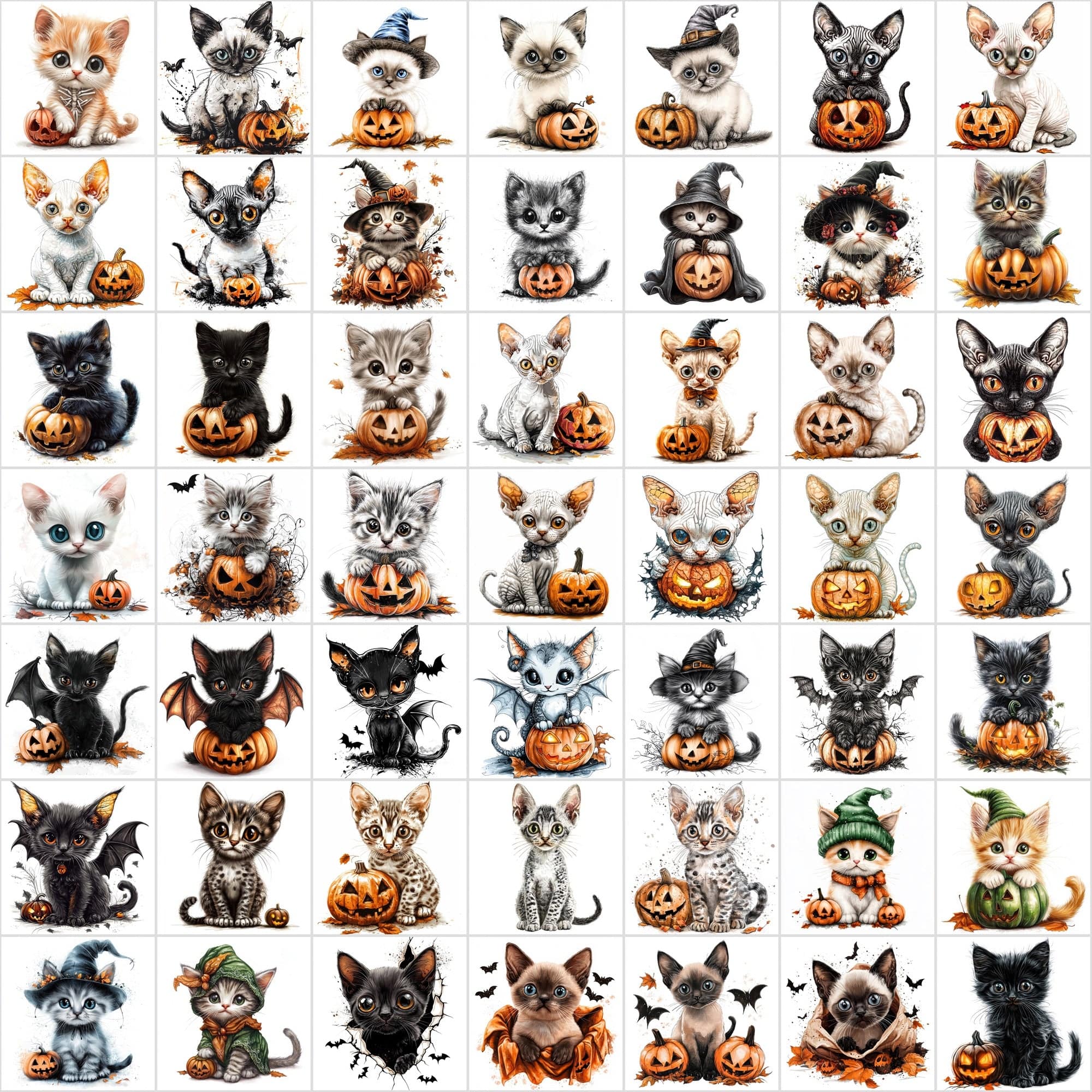 1,095 Halloween Pet Images | 550 Dogs + 545 Cats Digital Download Sumobundle
