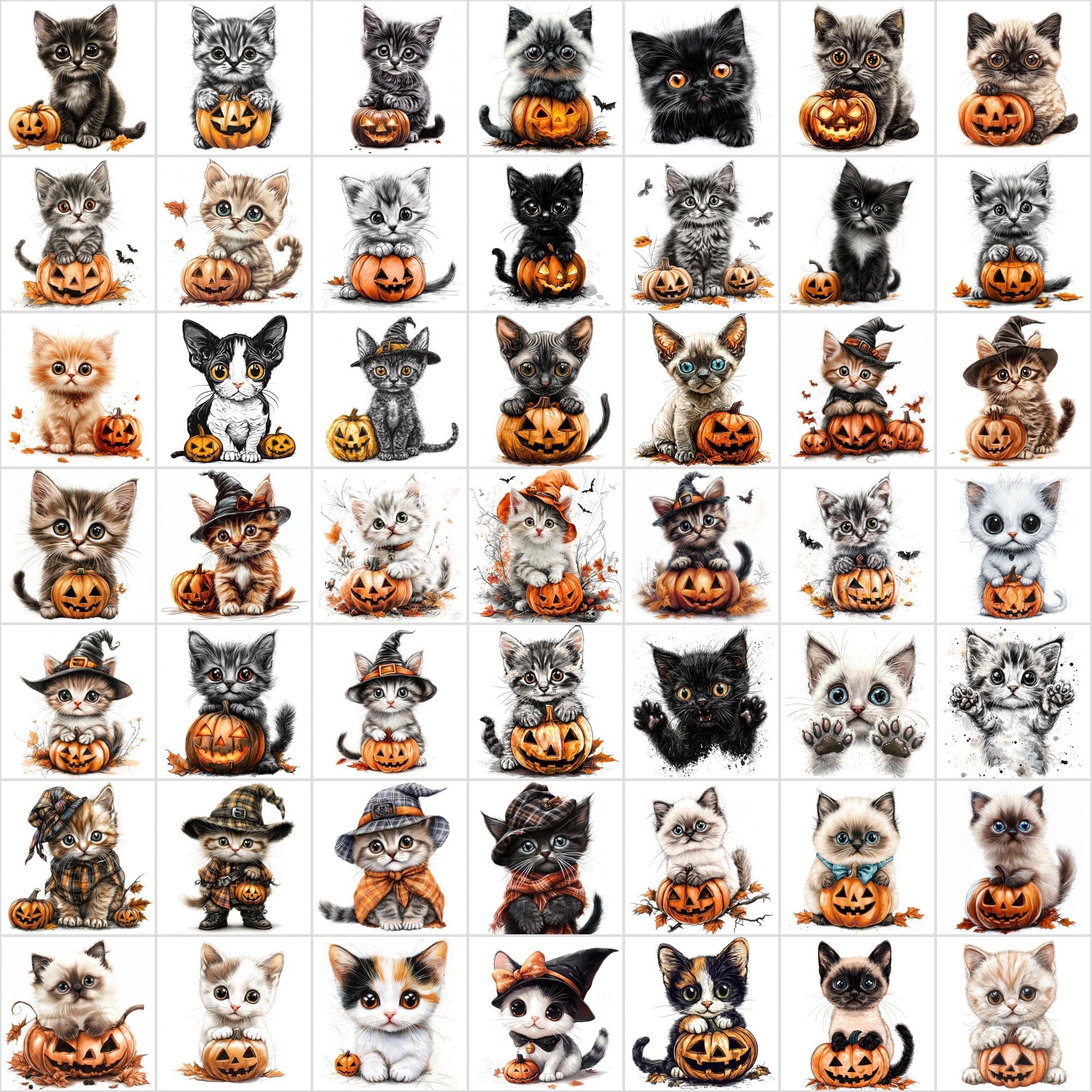 1,095 Halloween Pet Images | 550 Dogs + 545 Cats Digital Download Sumobundle