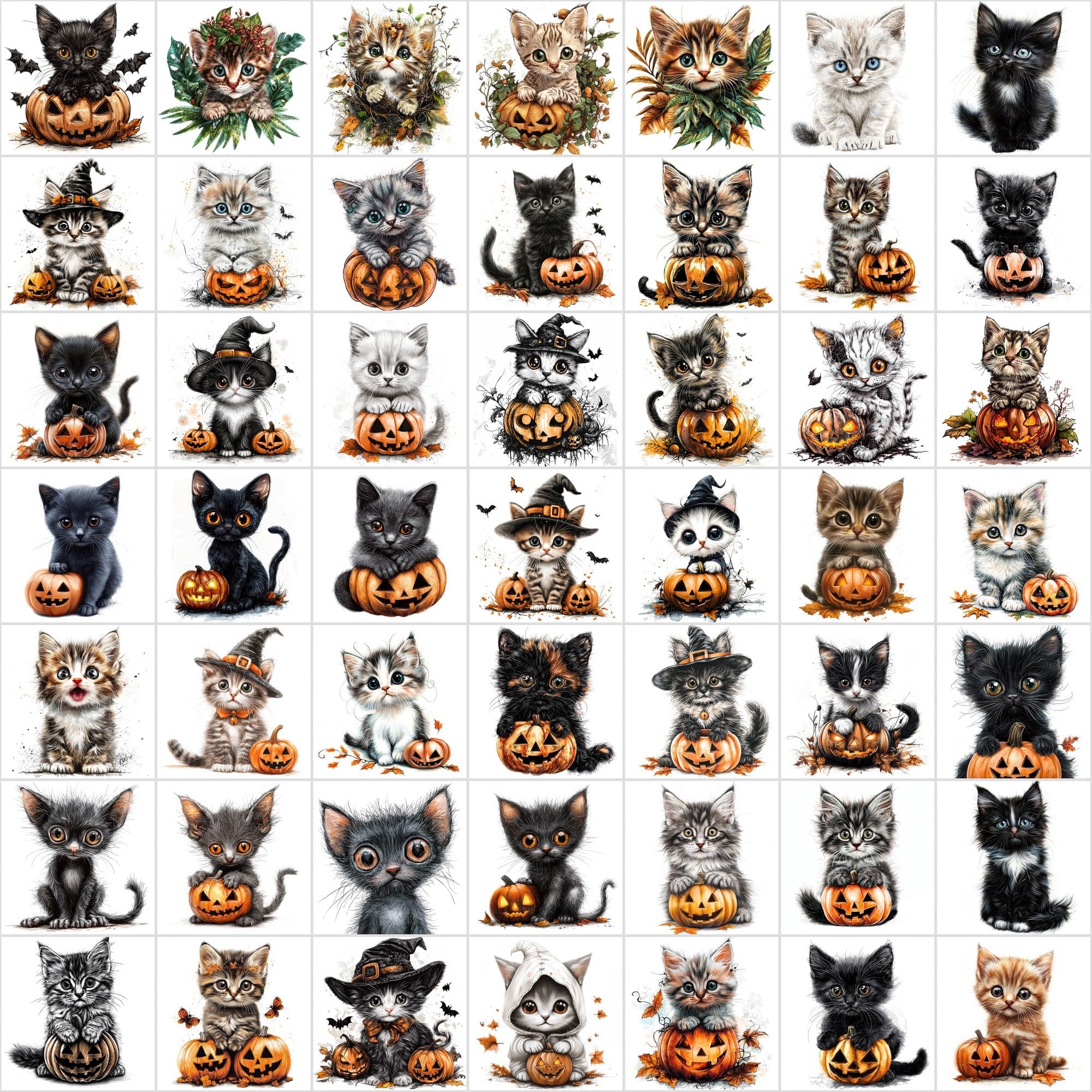 1,095 Halloween Pet Images | 550 Dogs + 545 Cats Digital Download Sumobundle