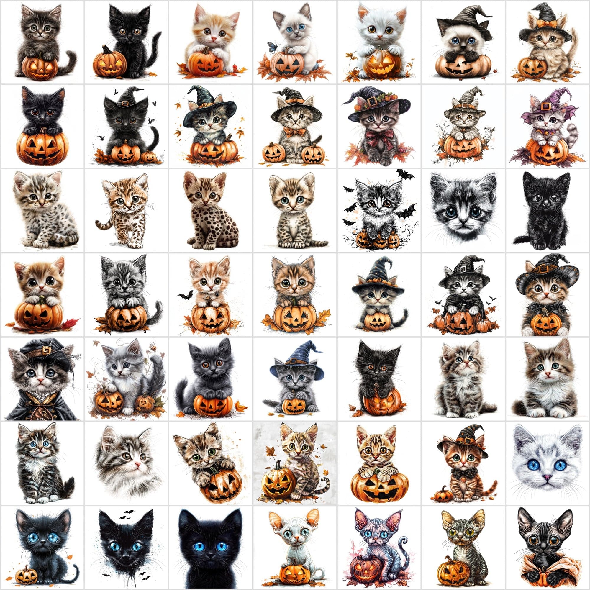 1,095 Halloween Pet Images | 550 Dogs + 545 Cats Digital Download Sumobundle
