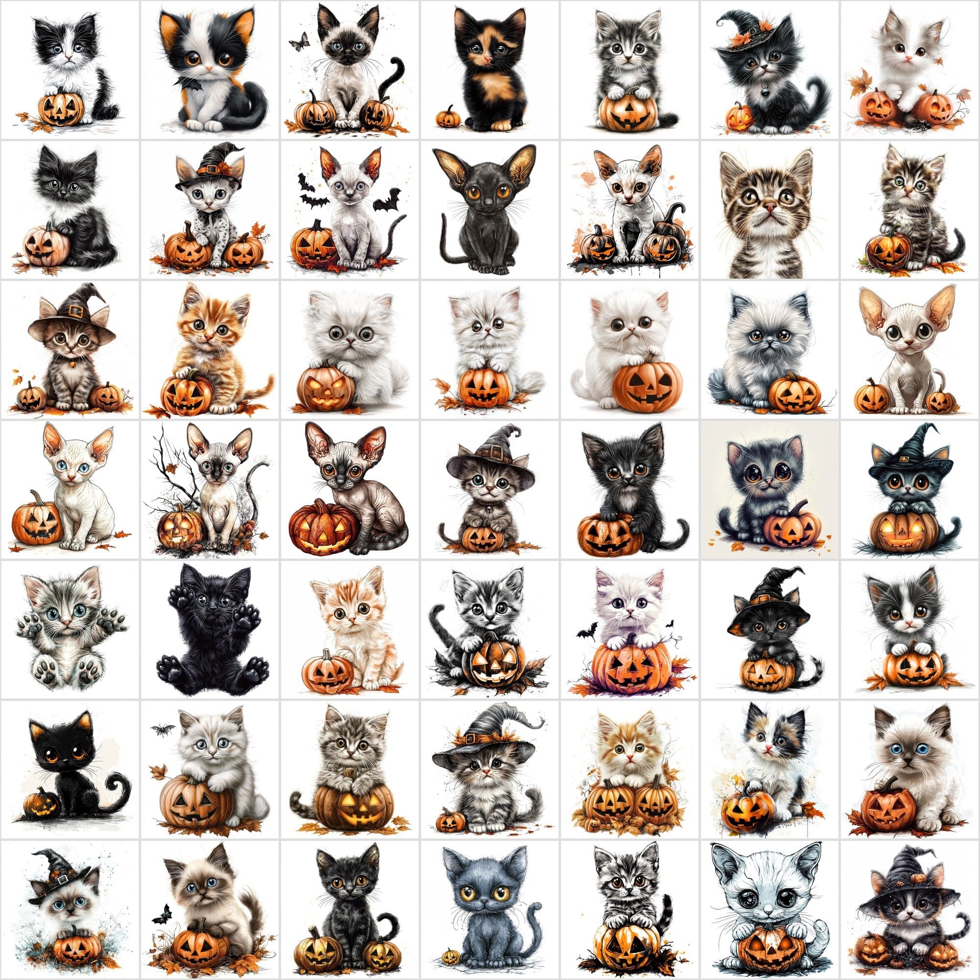 1,095 Halloween Pet Images | 550 Dogs + 545 Cats Digital Download Sumobundle