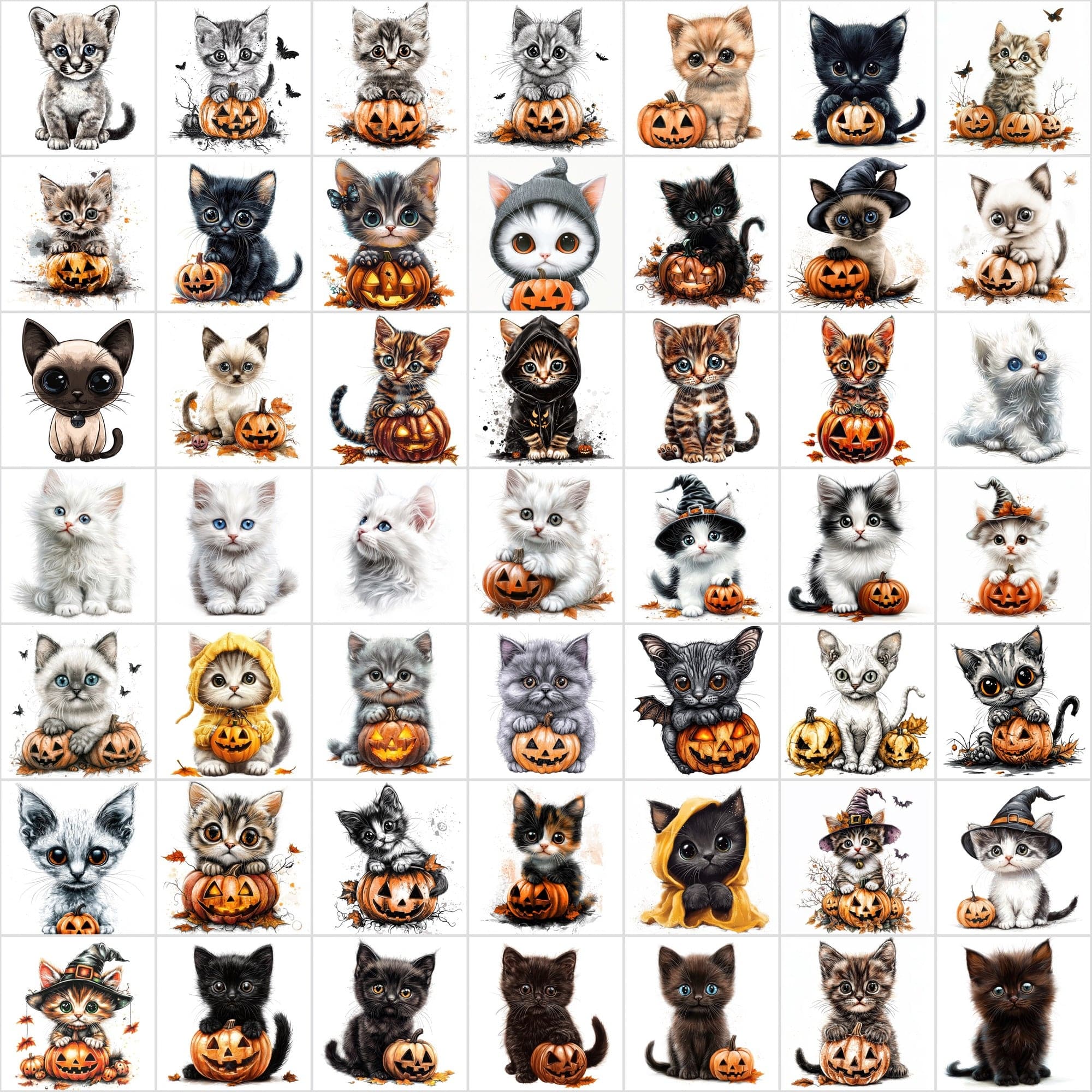 1,095 Halloween Pet Images | 550 Dogs + 545 Cats Digital Download Sumobundle