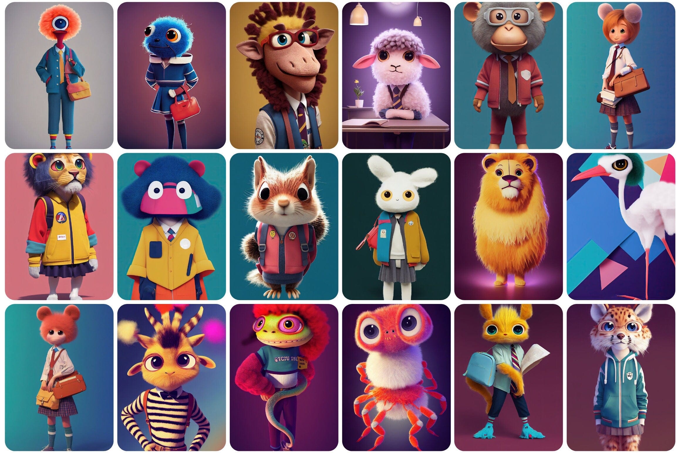 115+ Cute School Animals Digital Download Sumobundle