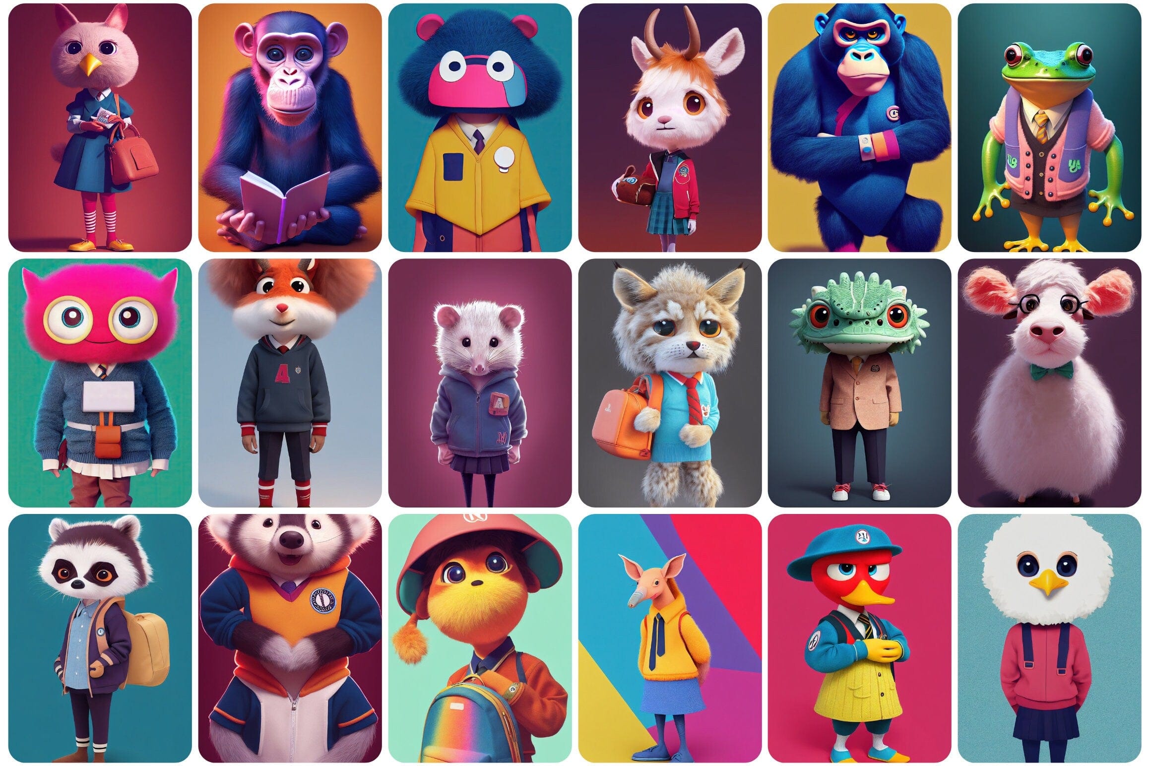 115+ Cute School Animals Digital Download Sumobundle