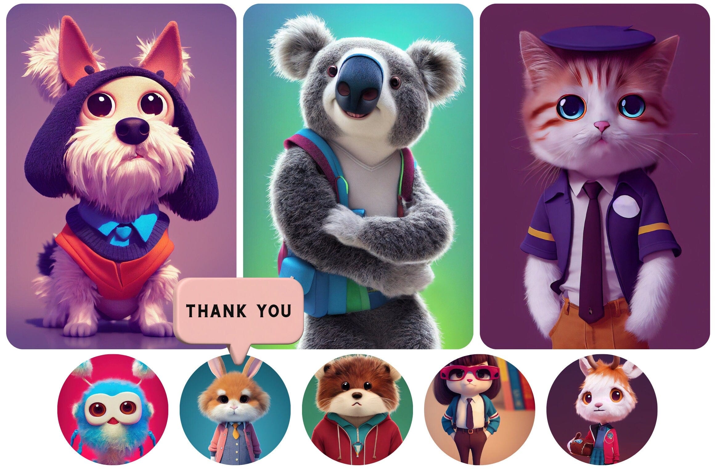 115+ Cute School Animals Digital Download Sumobundle