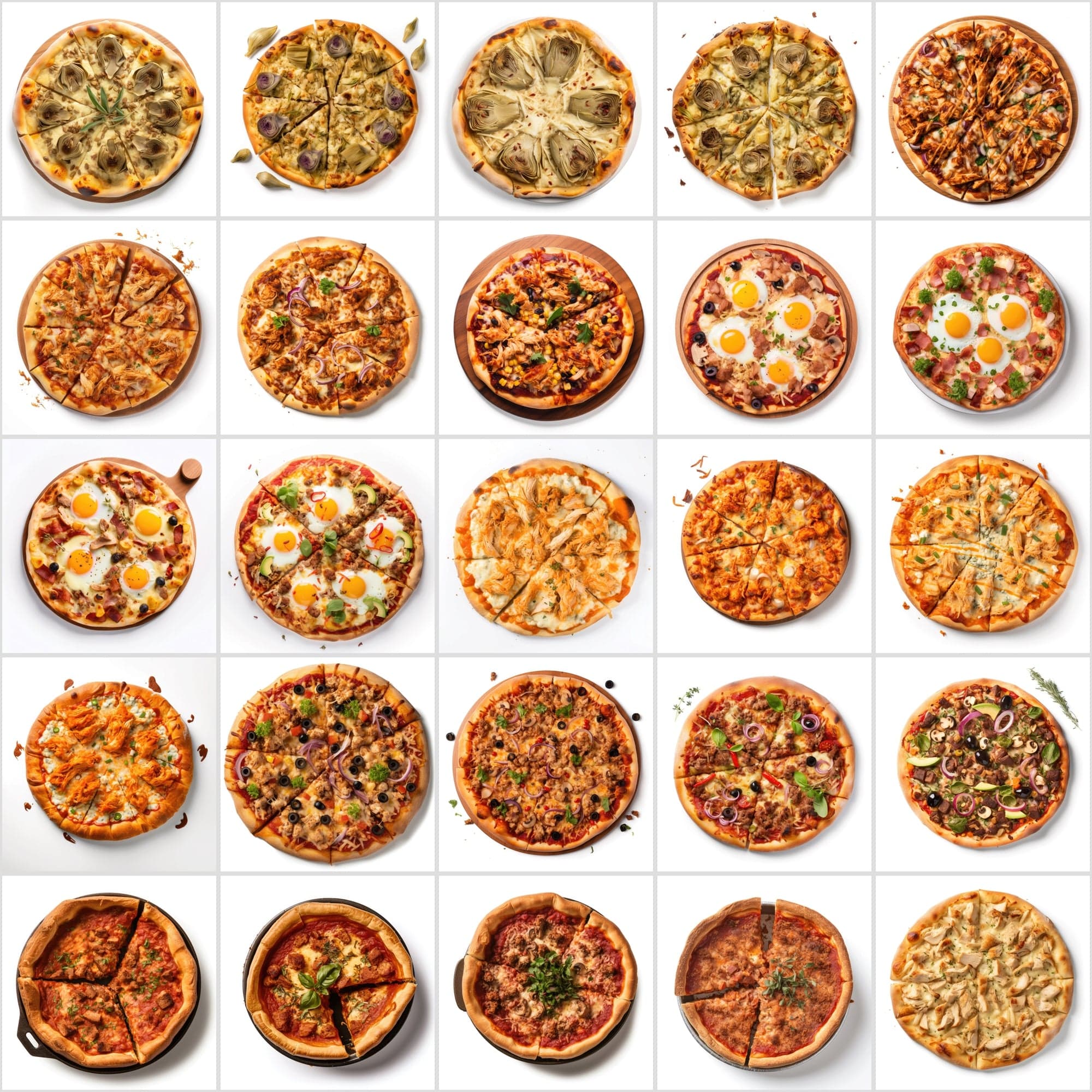 120 Pizza Images with Commercial License - Transparent PNG Digital Download Sumobundle