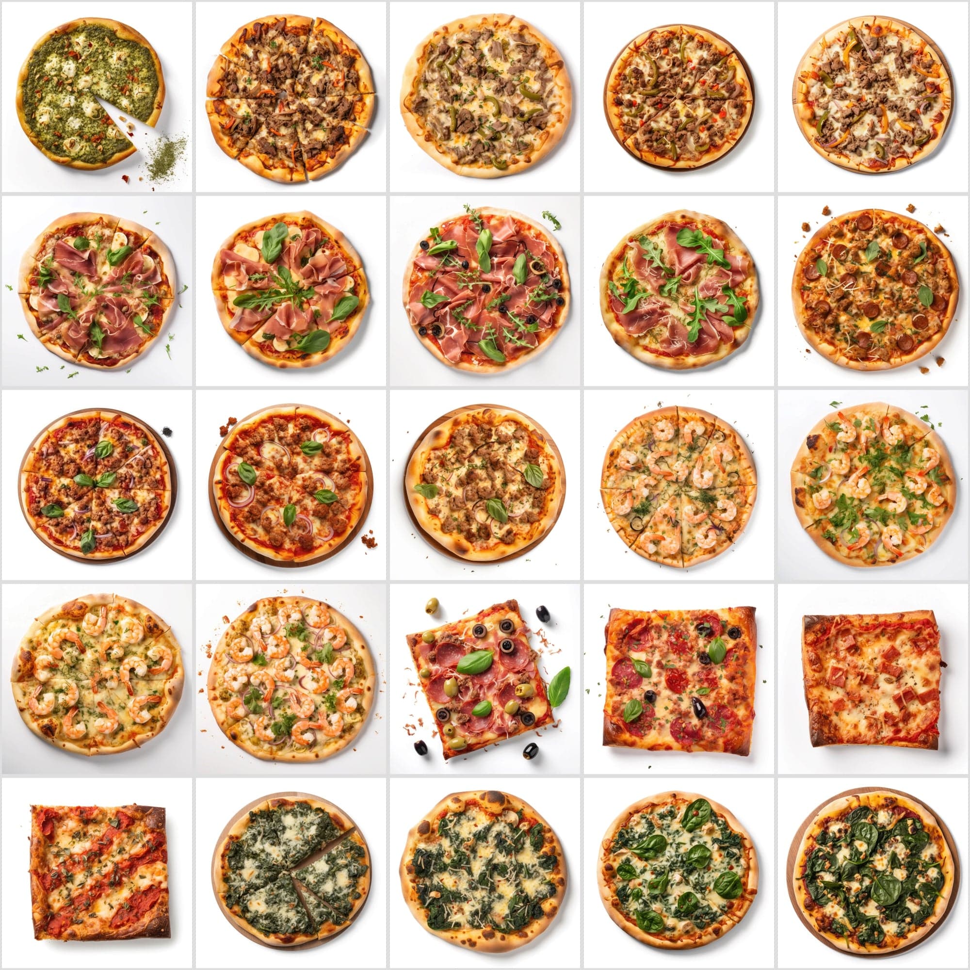 120 Pizza Images with Commercial License - Transparent PNG Digital Download Sumobundle
