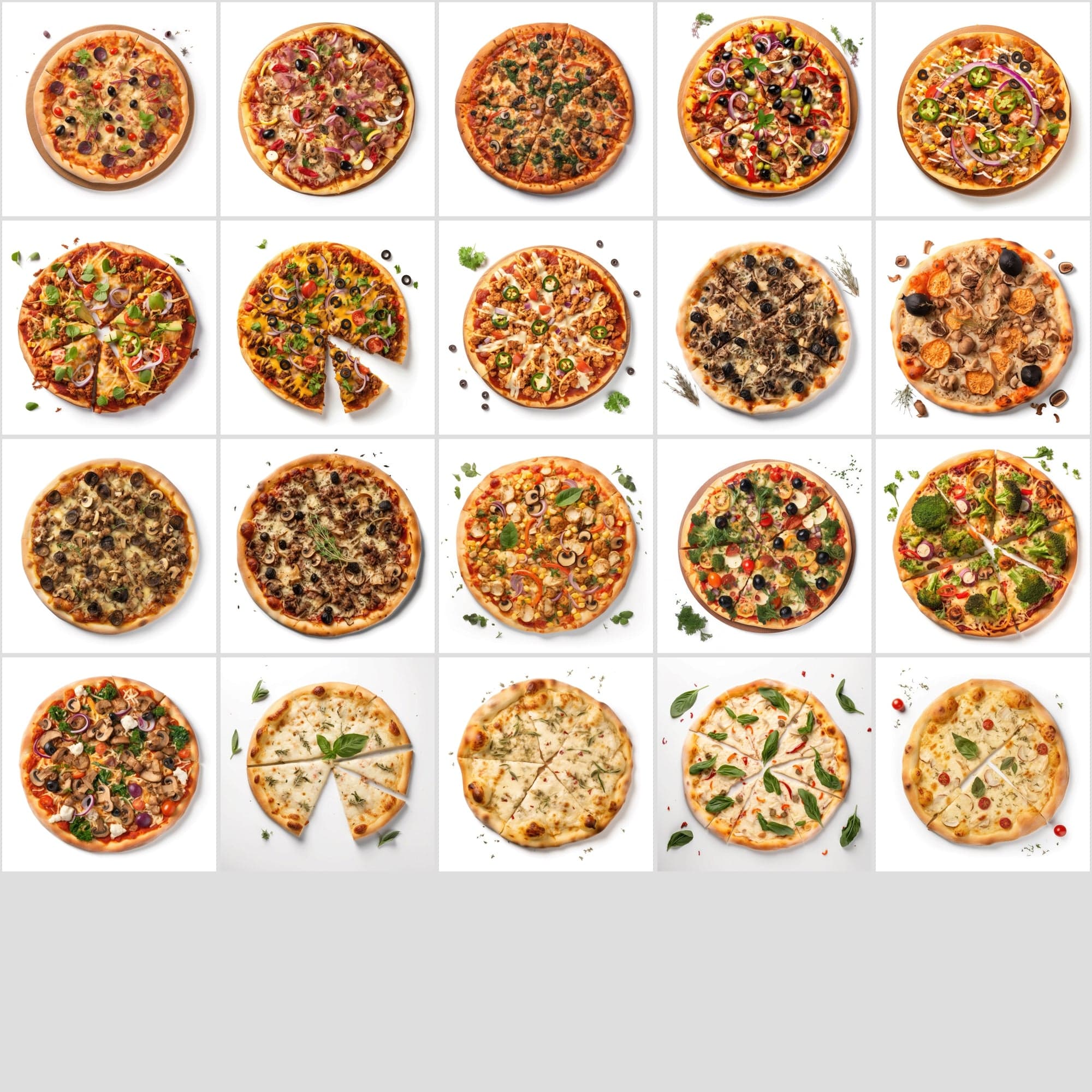 120 Pizza Images with Commercial License - Transparent PNG Digital Download Sumobundle