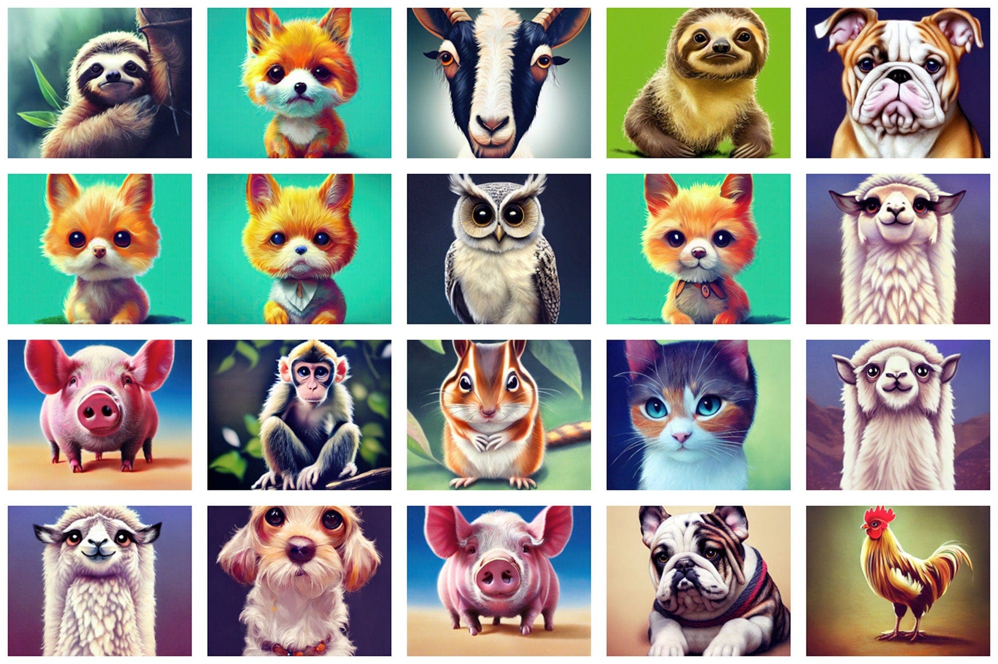 144 Stock Images with Cute and Funny Animals Digital Download Sumobundle