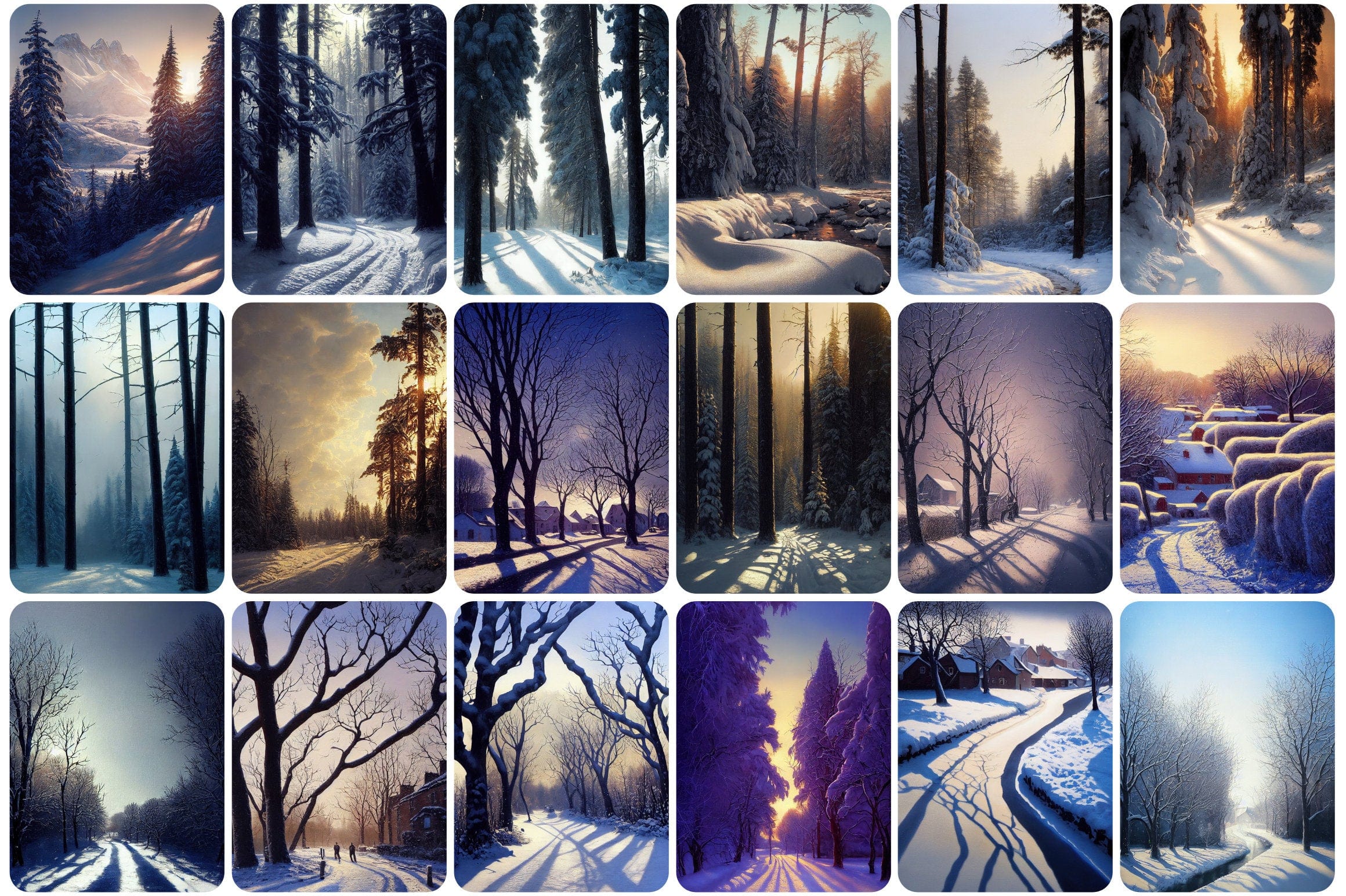175 High-Resolution, Breathtaking Winter Landscape Photos - Perfect for Wall Art and Printable Frames - Collection of Wintery Scenes Digital Download Sumobundle