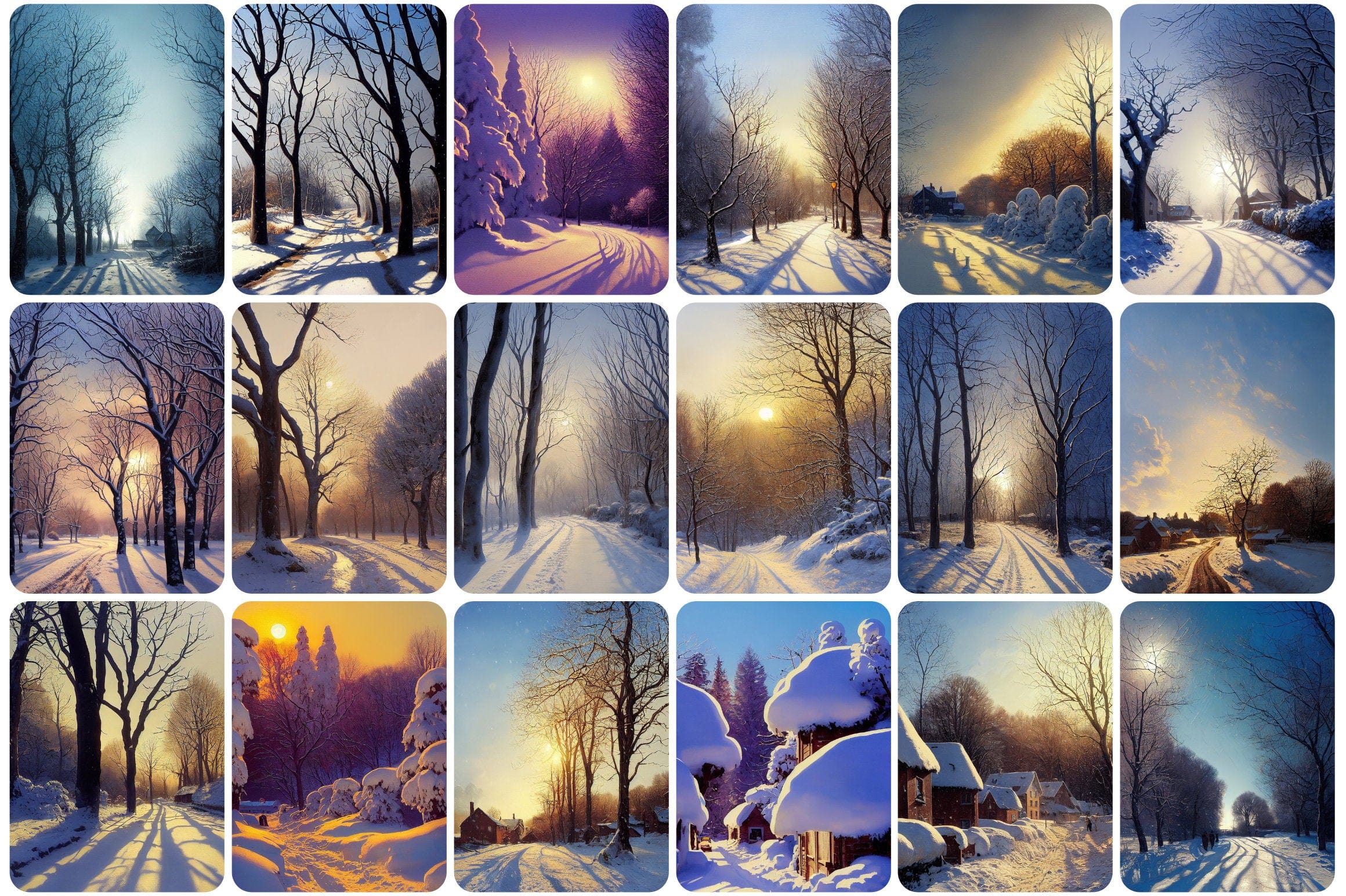 175 High-Resolution, Breathtaking Winter Landscape Photos - Perfect for Wall Art and Printable Frames - Collection of Wintery Scenes Digital Download Sumobundle