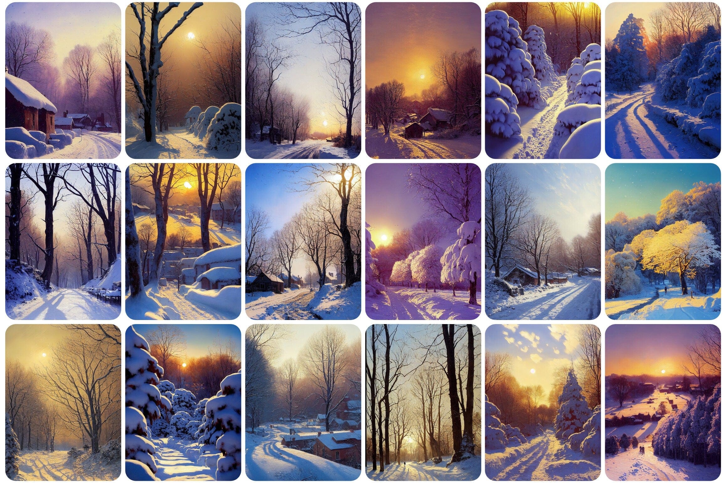 175 High-Resolution, Breathtaking Winter Landscape Photos - Perfect for Wall Art and Printable Frames - Collection of Wintery Scenes Digital Download Sumobundle