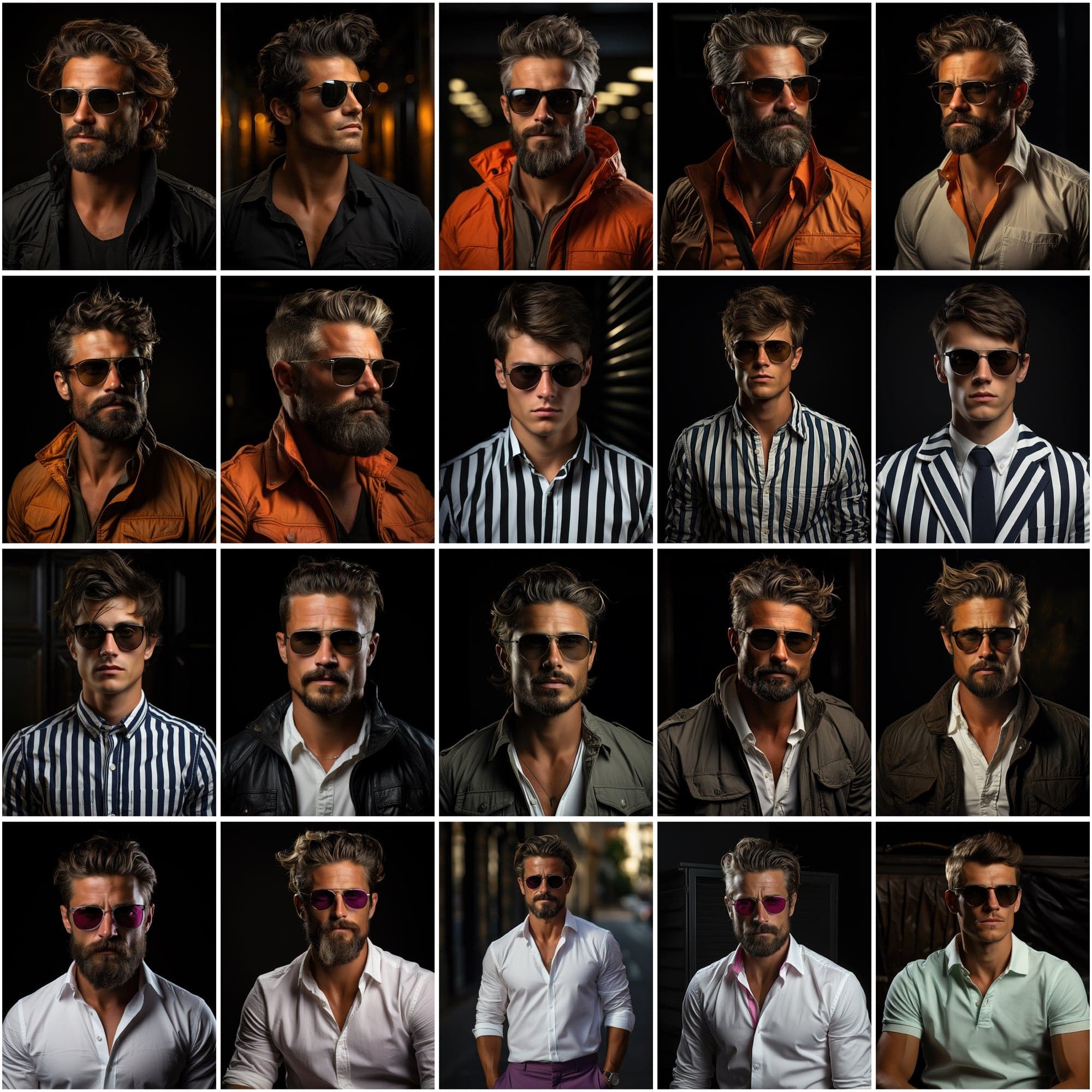 187 Premium PNG Images of Fashionable Men, Colorful High-Resolution Portraits, Commercial License Included Digital Download Sumobundle
