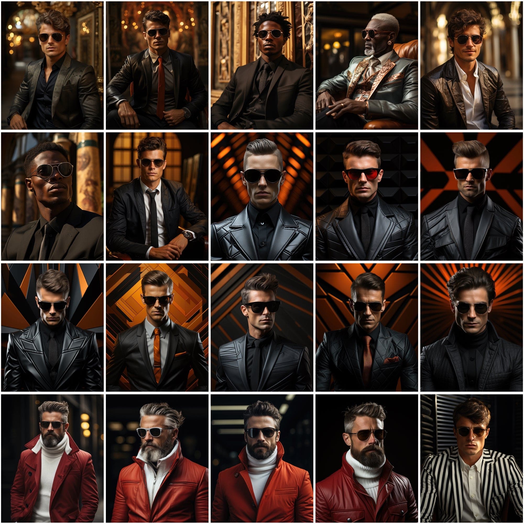 187 Premium PNG Images of Fashionable Men, Colorful High-Resolution Portraits, Commercial License Included Digital Download Sumobundle