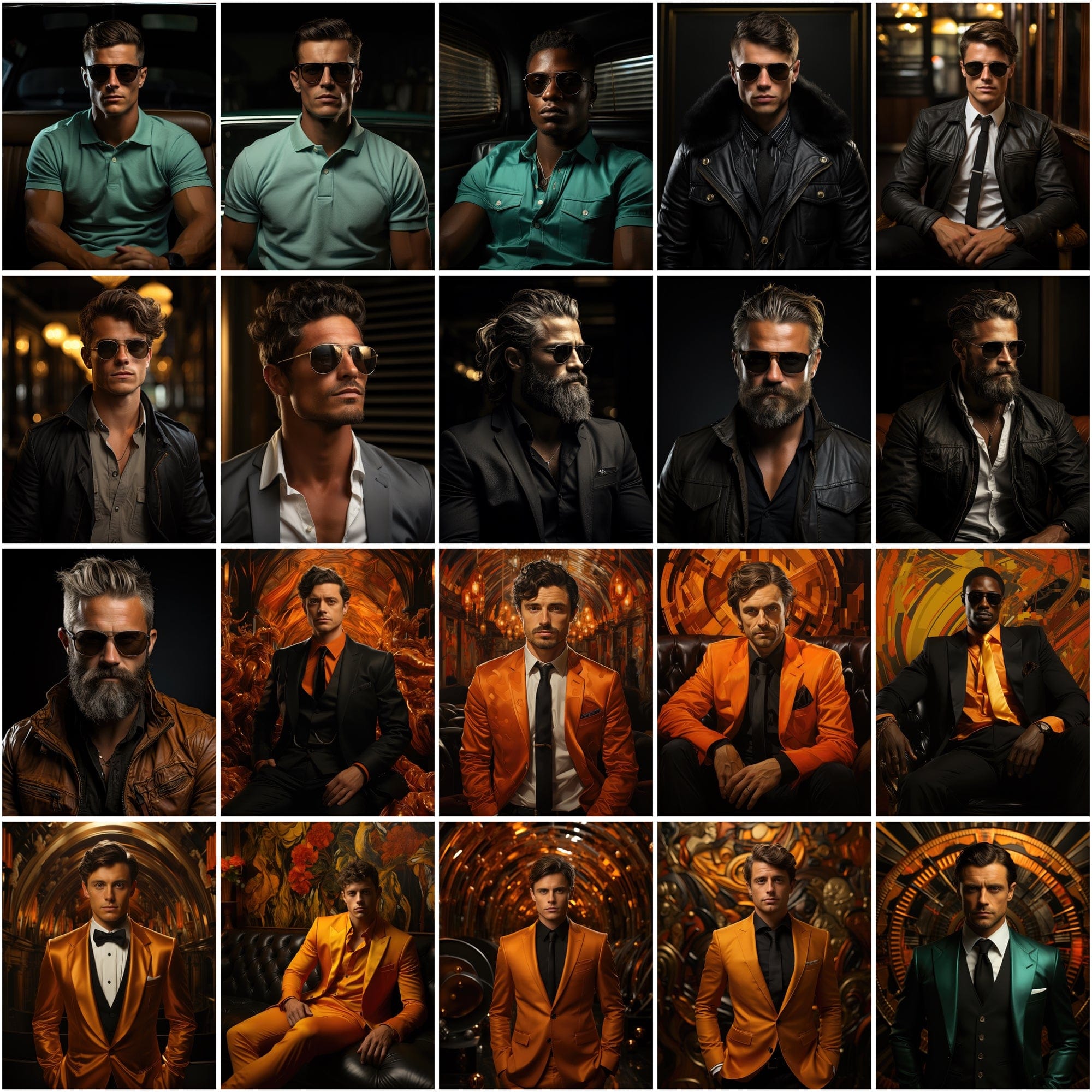 187 Premium PNG Images of Fashionable Men, Colorful High-Resolution Portraits, Commercial License Included Digital Download Sumobundle