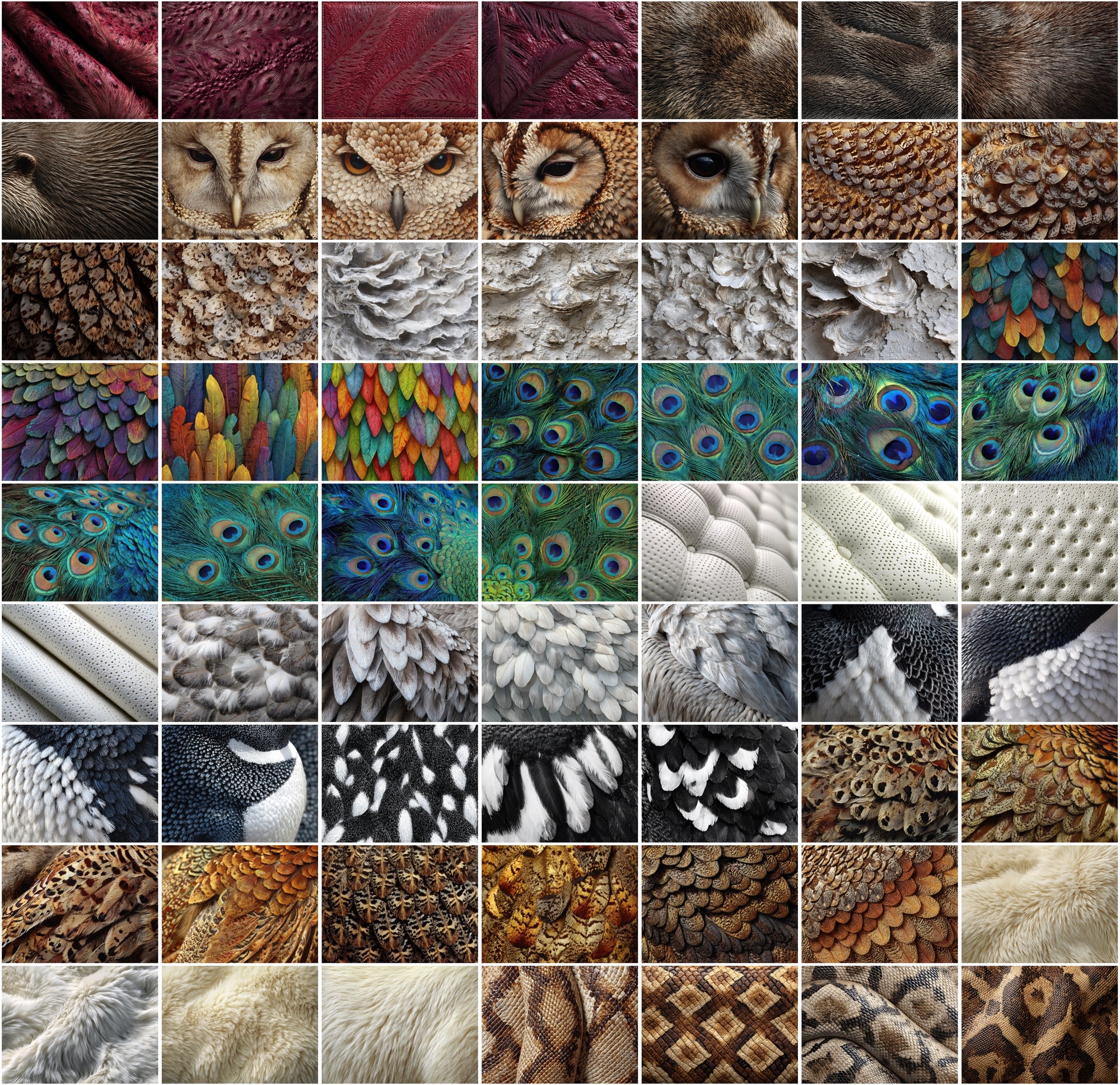 1120 Ultra High-Resolution Textures Mega Bundle – 2-in-1 Collection: Natural, Fabric, Leather, Animal, and Material Patterns