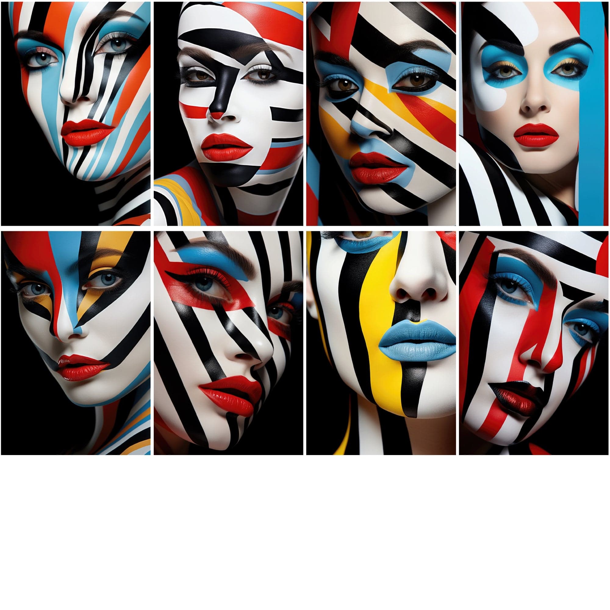 200 Artistic Portraits Bundle - Striking Illusion, Dramatic Makeup, Commercial License Digital Download Sumobundle