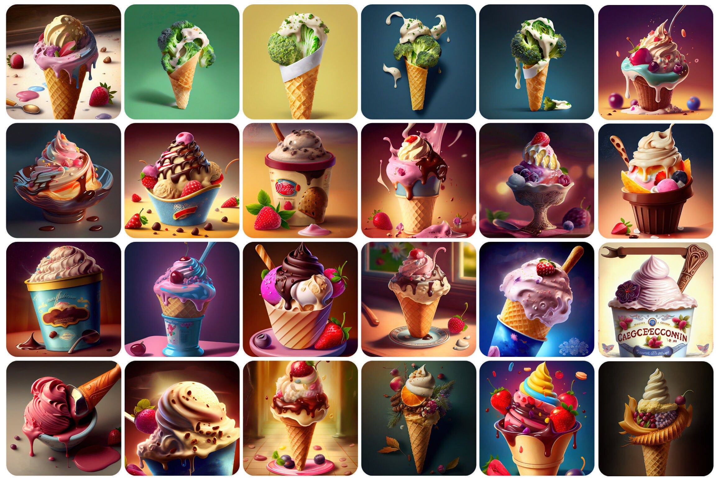 200+ Decadent Ice Cream & Cookie Images - Perfect for Sweet Treat Themed Projects - Commercial License Digital Download Sumobundle