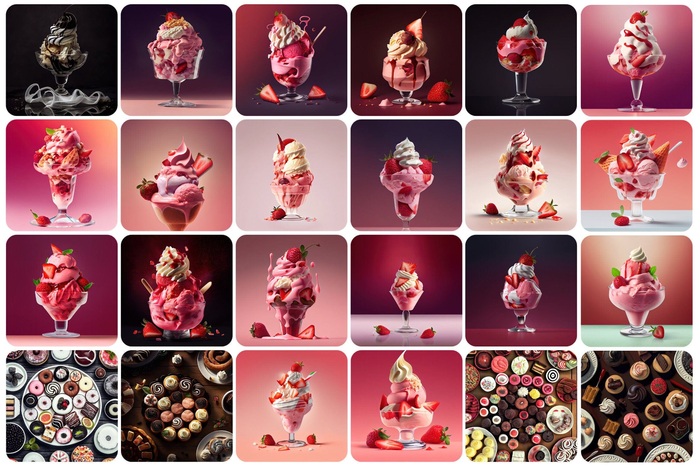 200+ Decadent Ice Cream & Cookie Images - Perfect for Sweet Treat Themed Projects - Commercial License Digital Download Sumobundle