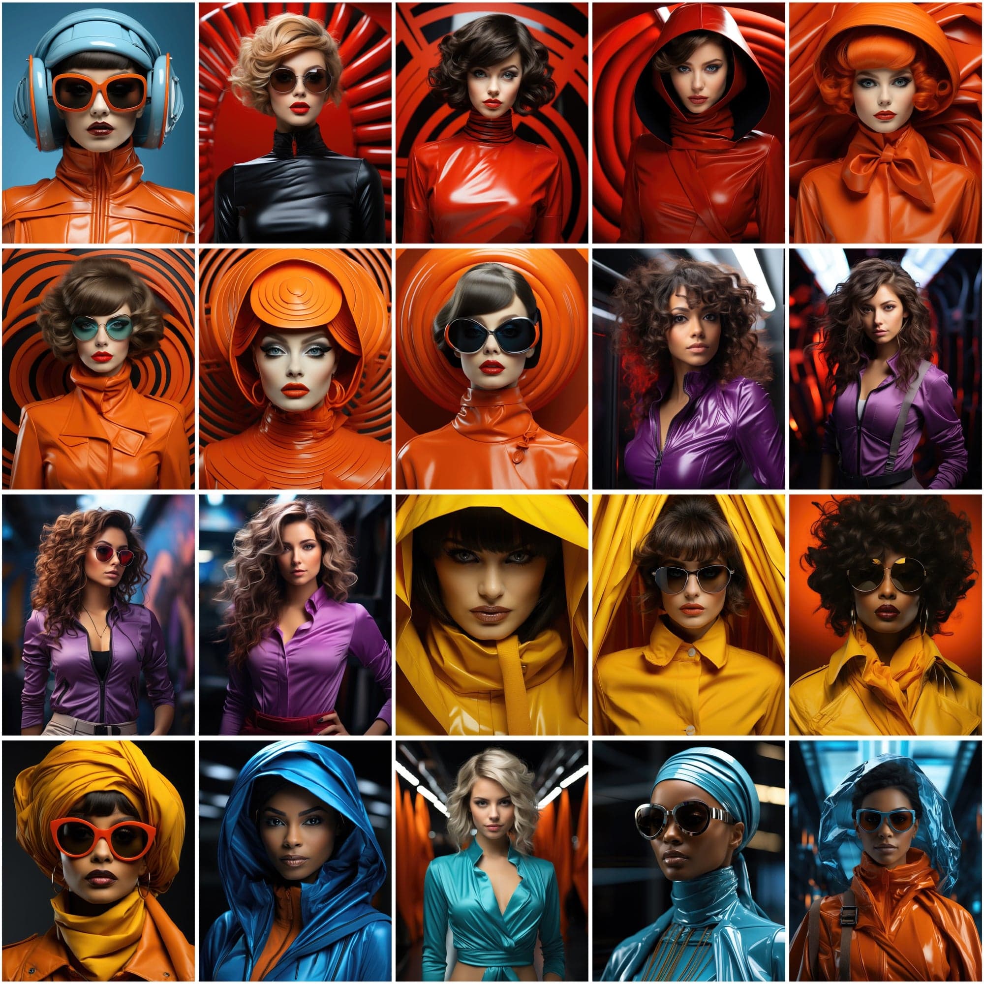200 High-Resolution PNG Images of Fashionable Women in Trendy Outfits and Sunglasses - Commercial License Included Digital Download Sumobundle