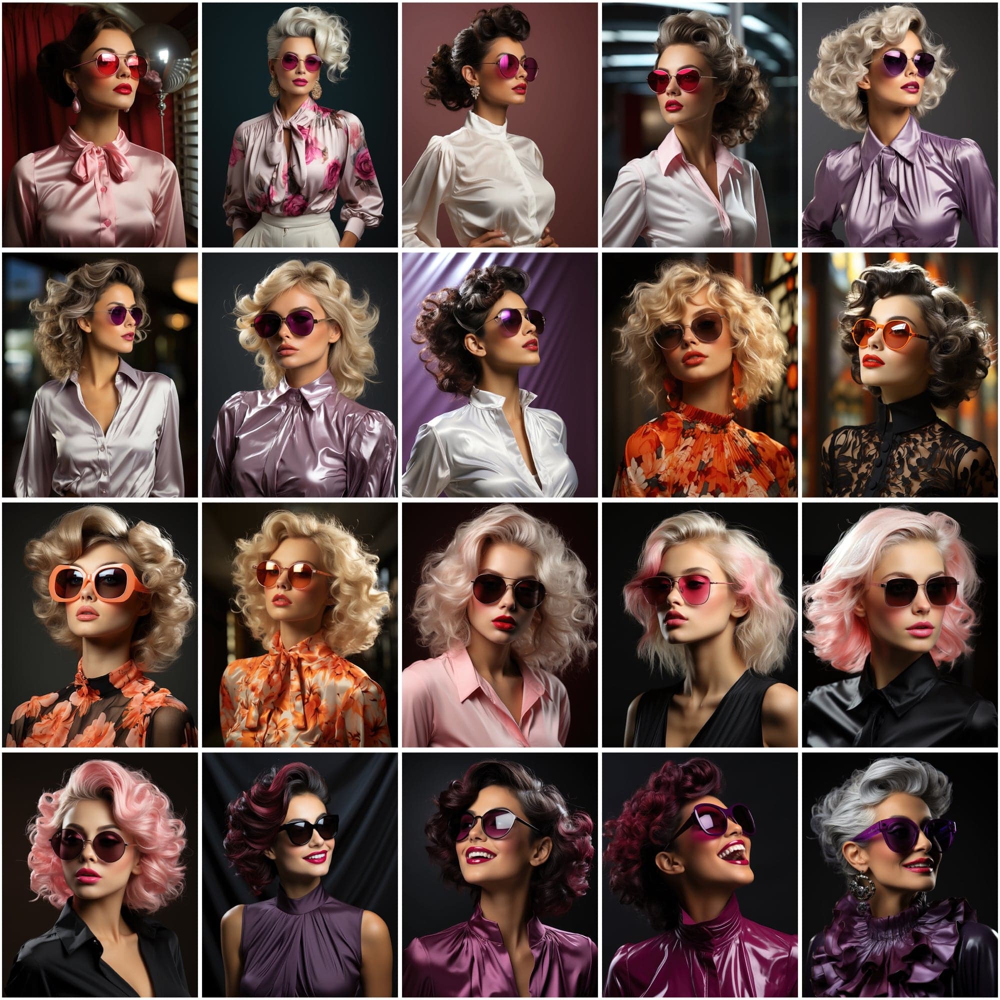200 High-Resolution PNG Images of Fashionable Women in Trendy Outfits and Sunglasses - Commercial License Included Digital Download Sumobundle