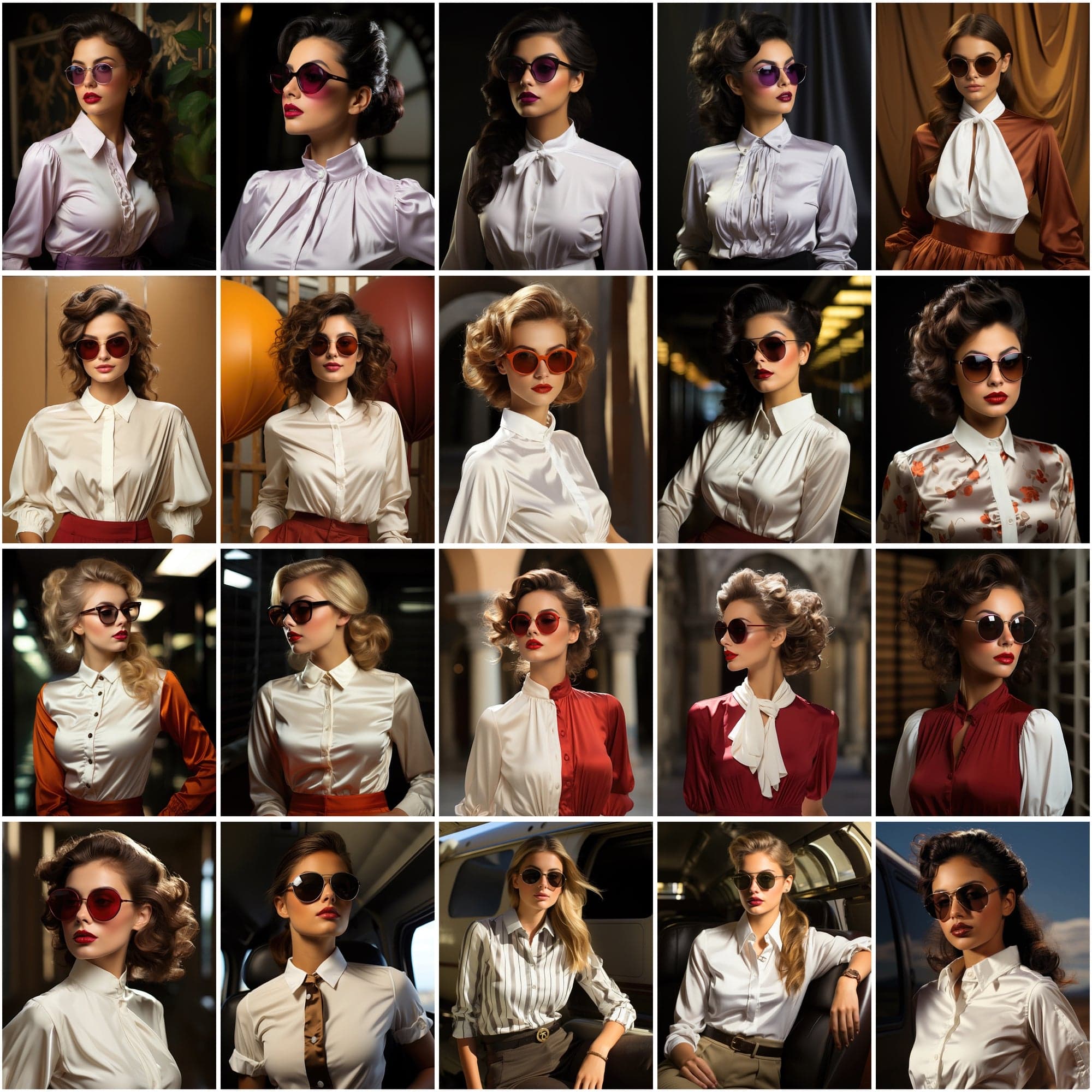 200 High-Resolution PNG Images of Fashionable Women in Trendy Outfits and Sunglasses - Commercial License Included Digital Download Sumobundle