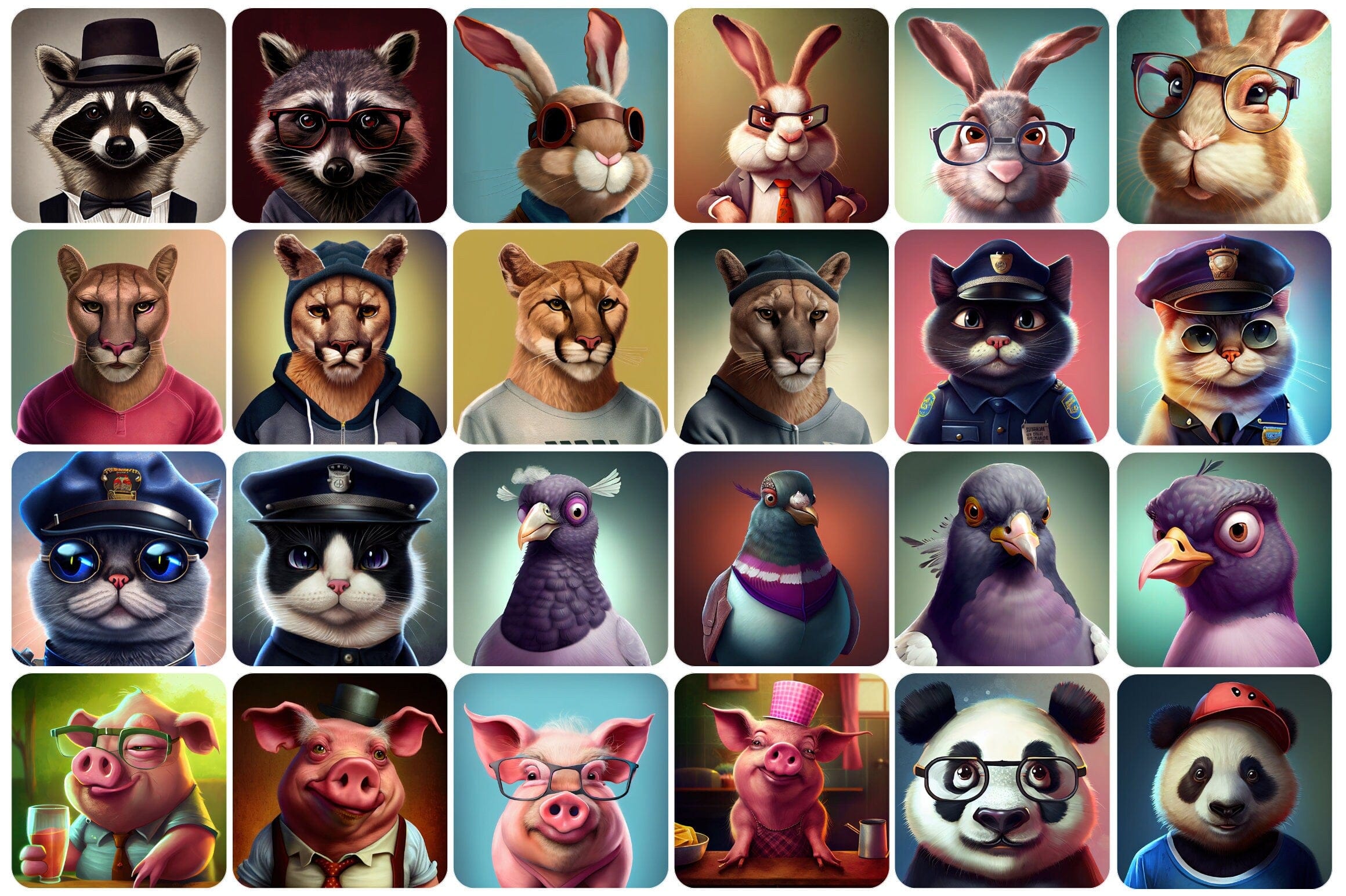 210 Printable Funny and Unique Animal Images - Perfect for Home Decor, Greeting Cards - Collection of Whimsical and Amusing Animal Photos Digital Download Sumobundle