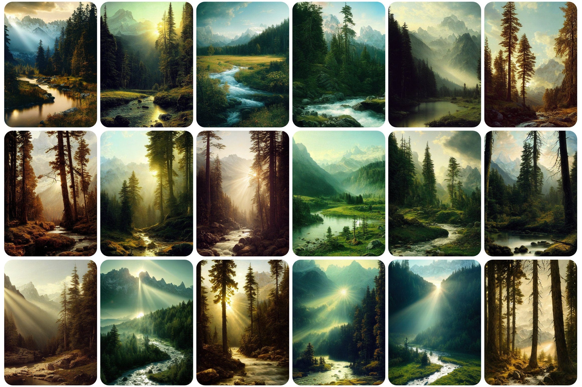 255 Vibrant Forest and Nature Images - Perfect for Home Decor, Photography, and Printables - A Spectacular Collection of Natural Landscapes Digital Download Sumobundle