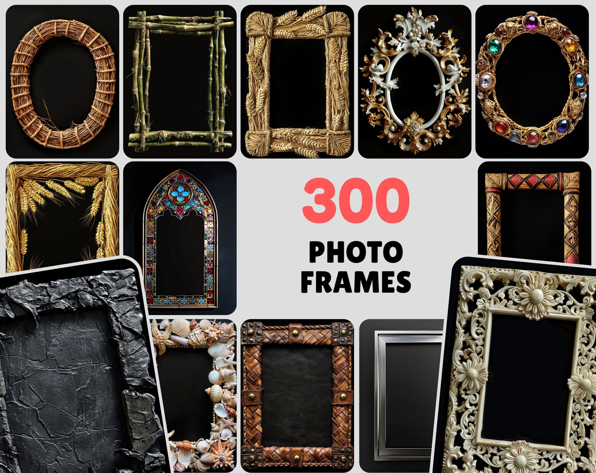 300 Premium Photo Frames Bundle