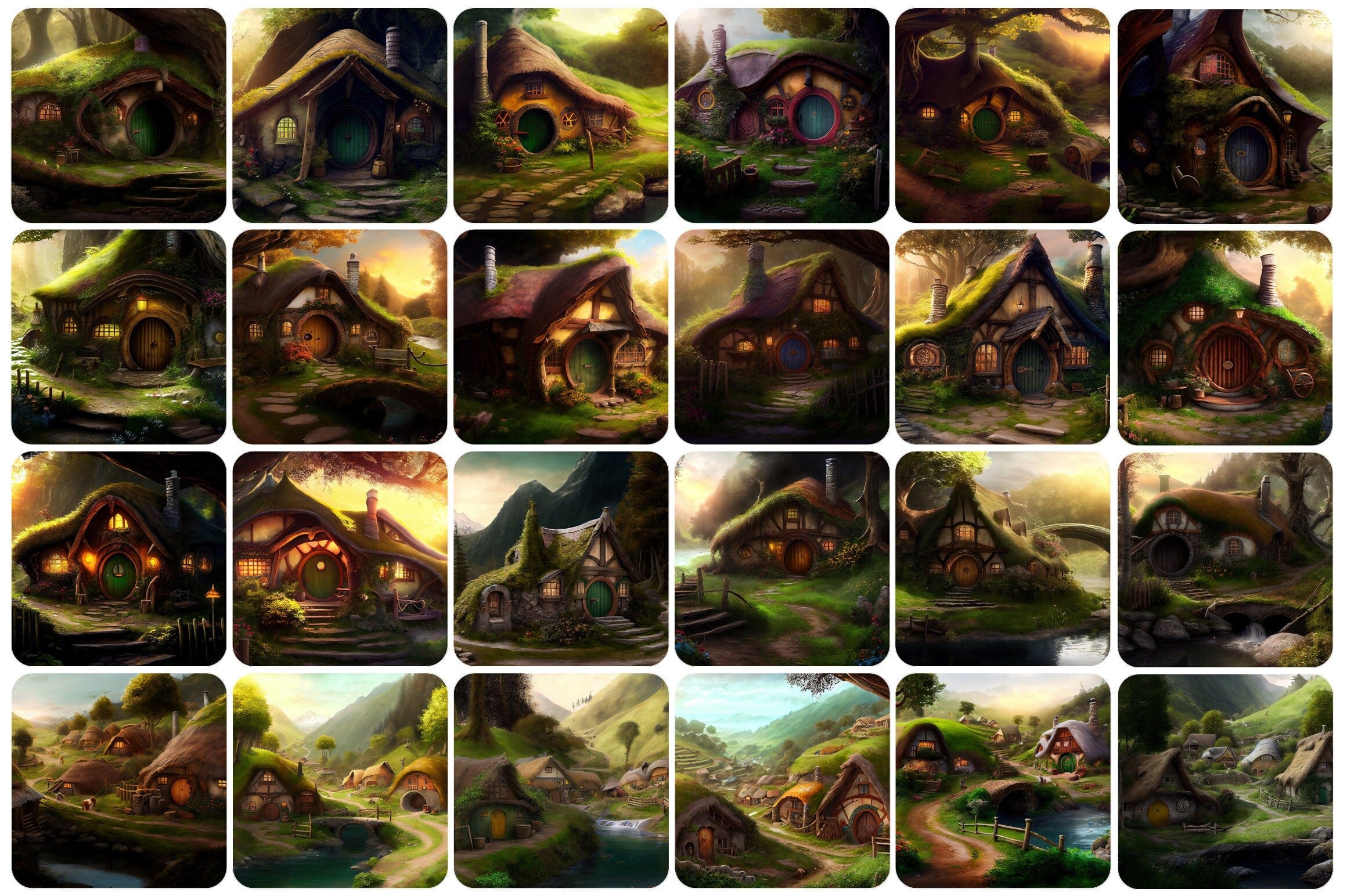 310 Unbelievable Hobbit Houses: The Ultimate Collection for Architecture and Fantasy Fans - commercial license Digital Download Sumobundle