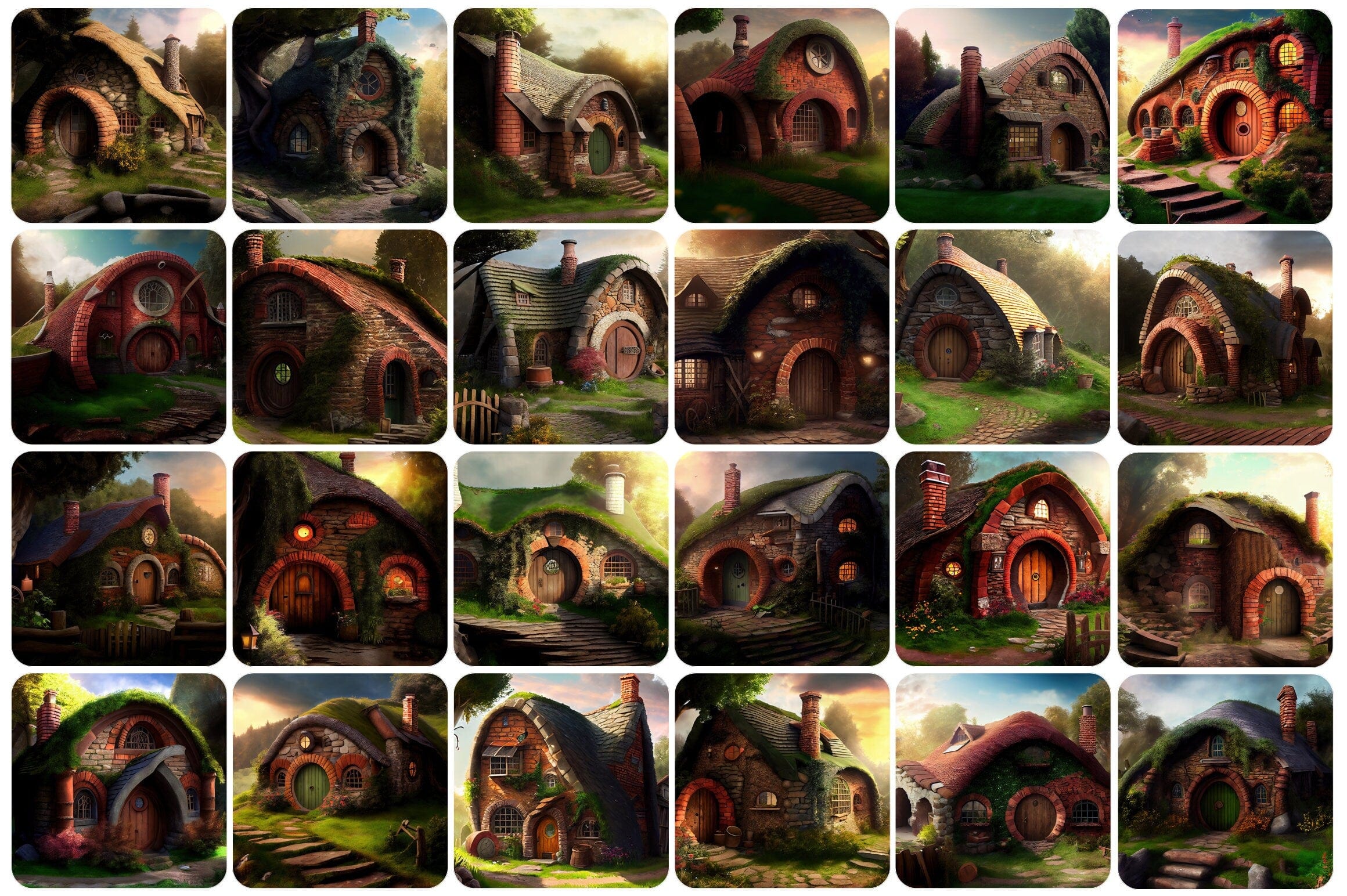 310 Unbelievable Hobbit Houses: The Ultimate Collection for Architecture and Fantasy Fans - commercial license Digital Download Sumobundle