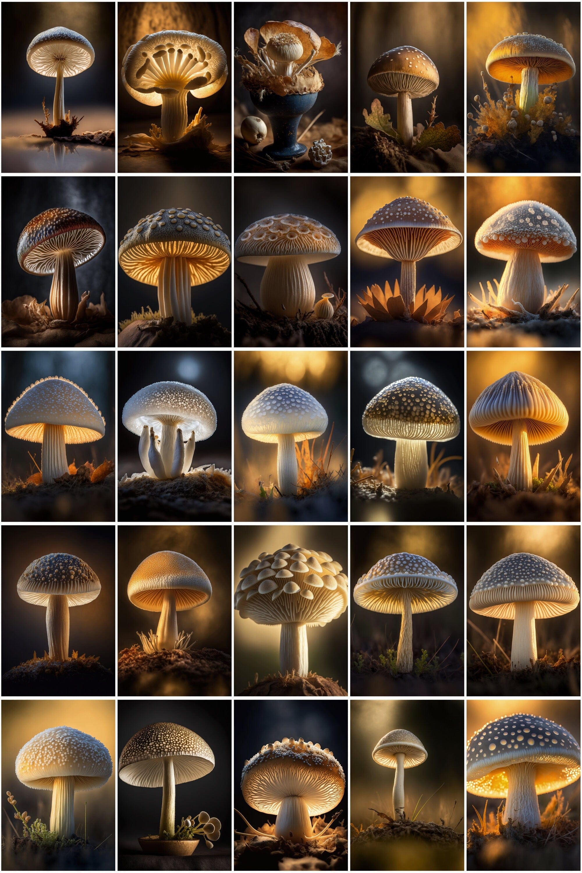 320 High-Quality Images of Mushroom Species - Perfect for Nature Lovers and Researchers! Digital Download Sumobundle