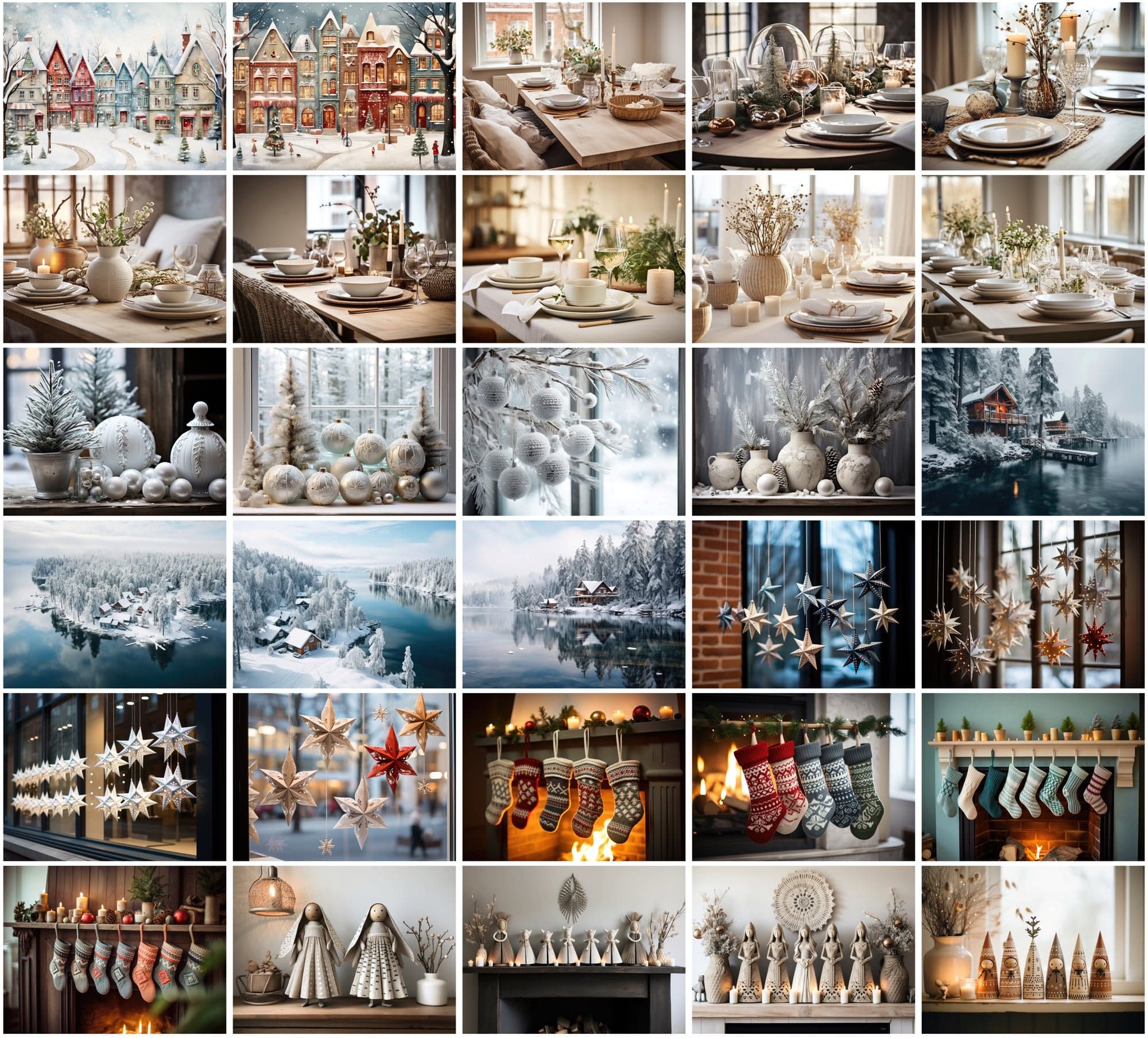 350 Scandinavian Winter & Christmas Images Sumobundle