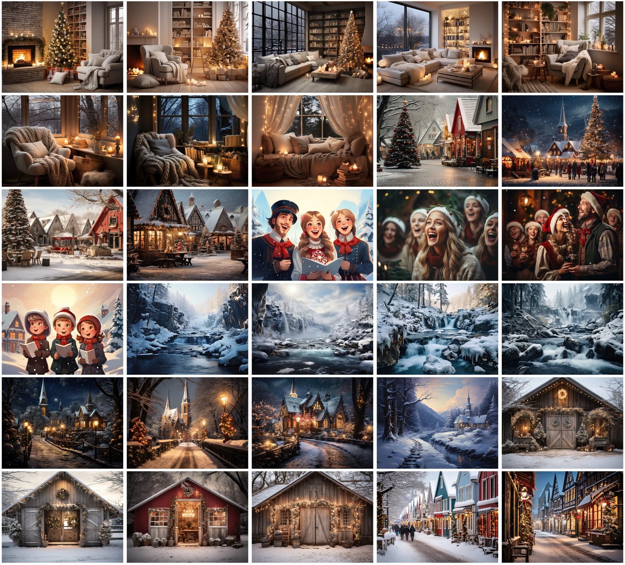 350 Scandinavian Winter & Christmas Images Sumobundle