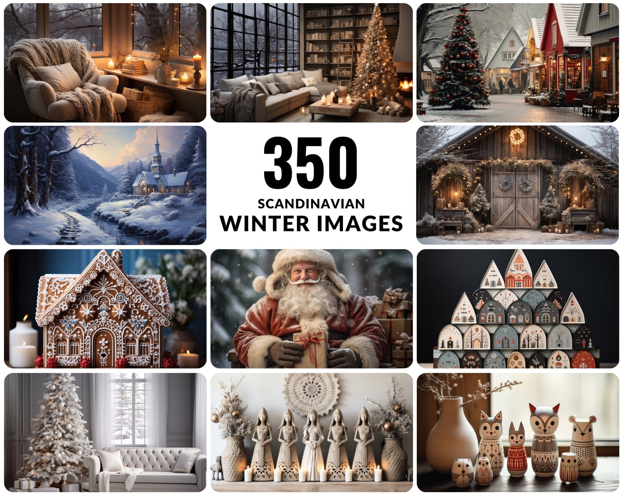 350 Scandinavian Winter & Christmas Images Sumobundle
