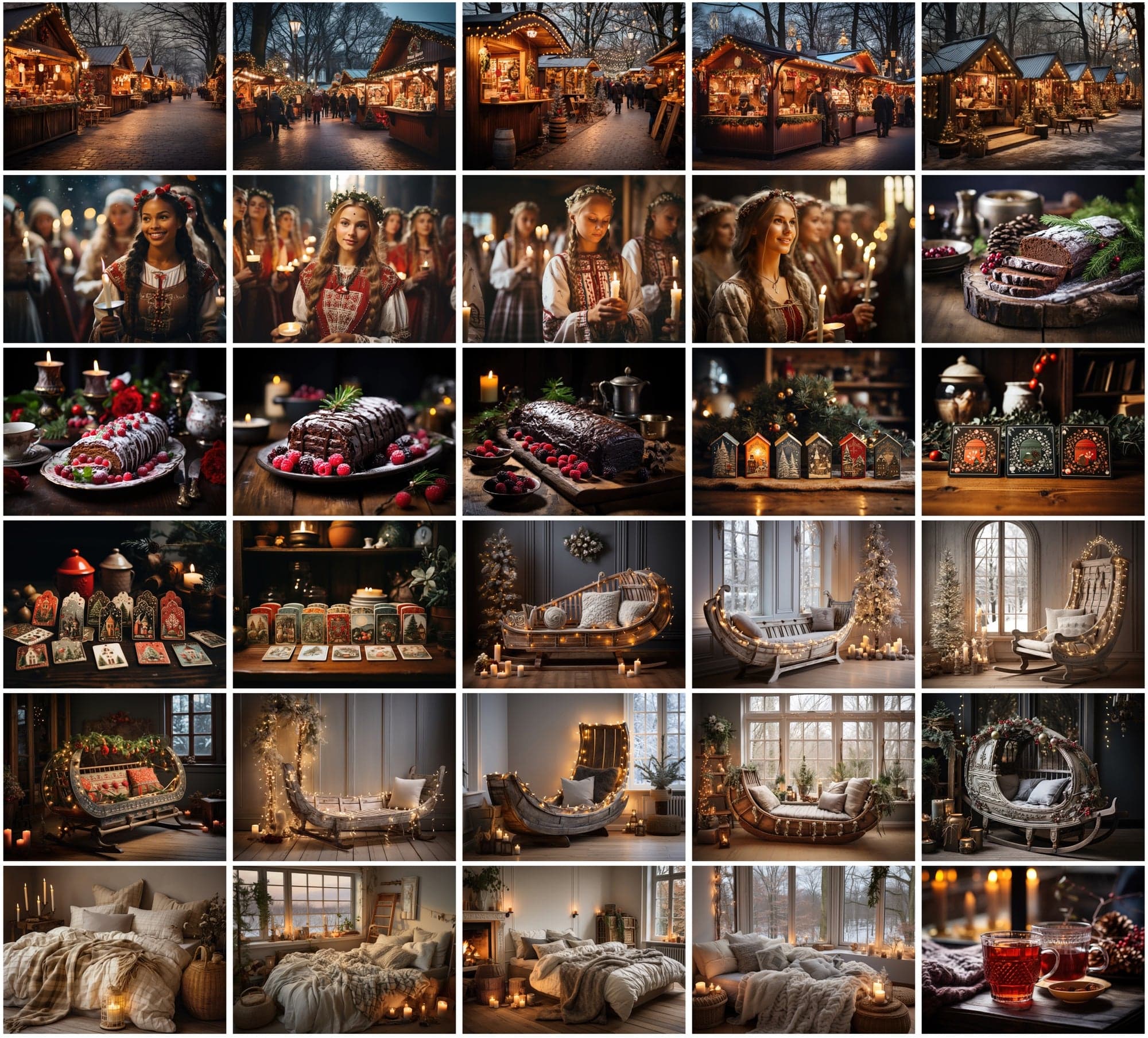 350 Scandinavian Winter & Christmas Images Sumobundle