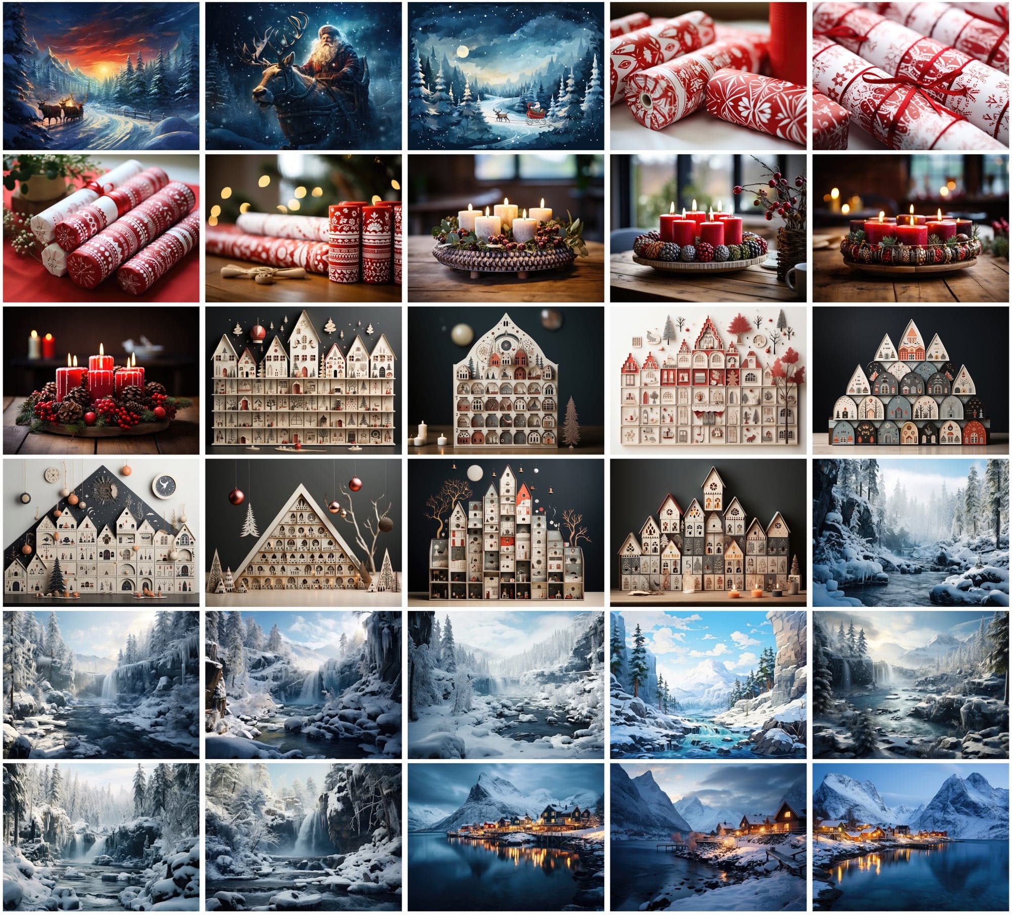 350 Scandinavian Winter & Christmas Images Sumobundle