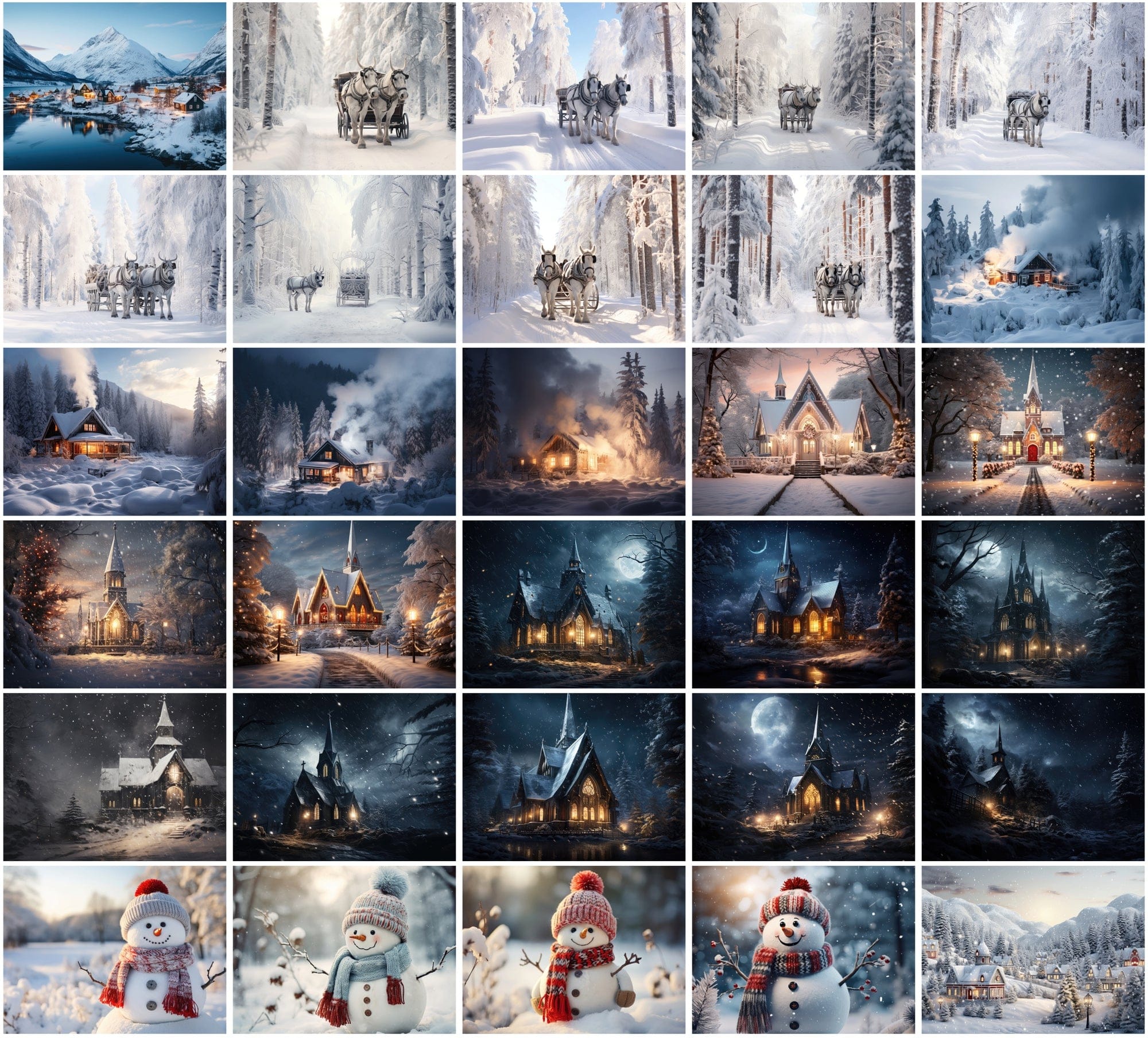 350 Scandinavian Winter & Christmas Images Sumobundle
