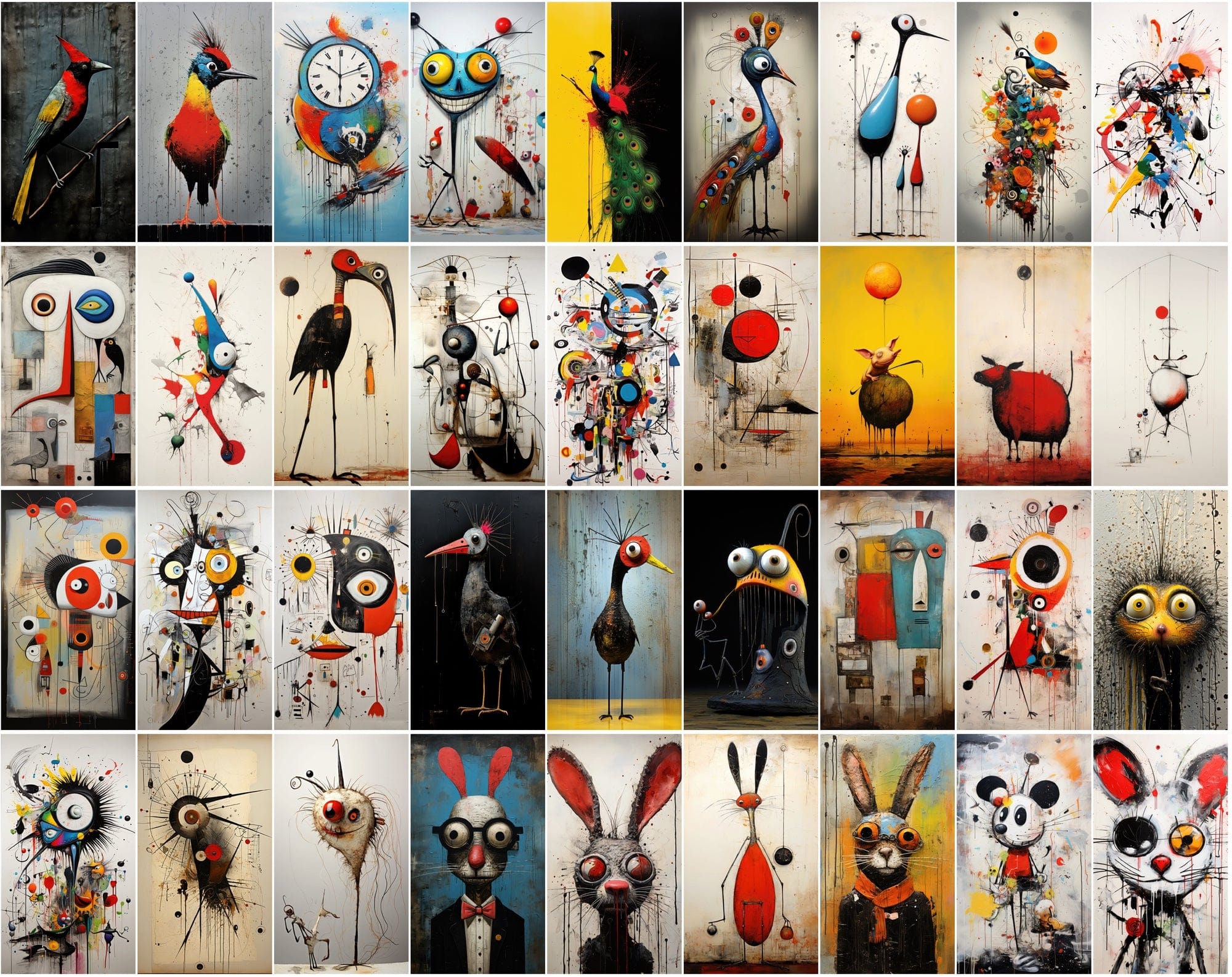 370 Hyperrealism Animal Inspired PNG Bundle - Commercial License Included Digital Download Sumobundle