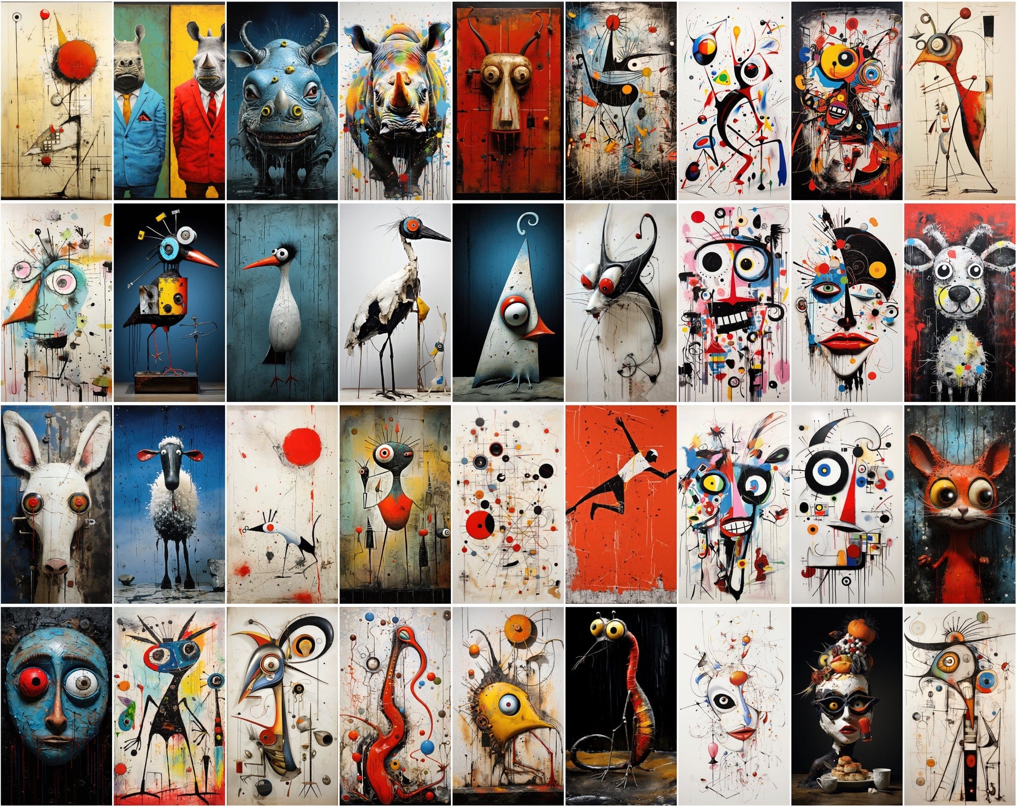 370 Hyperrealism Animal Inspired PNG Bundle - Commercial License Included Digital Download Sumobundle