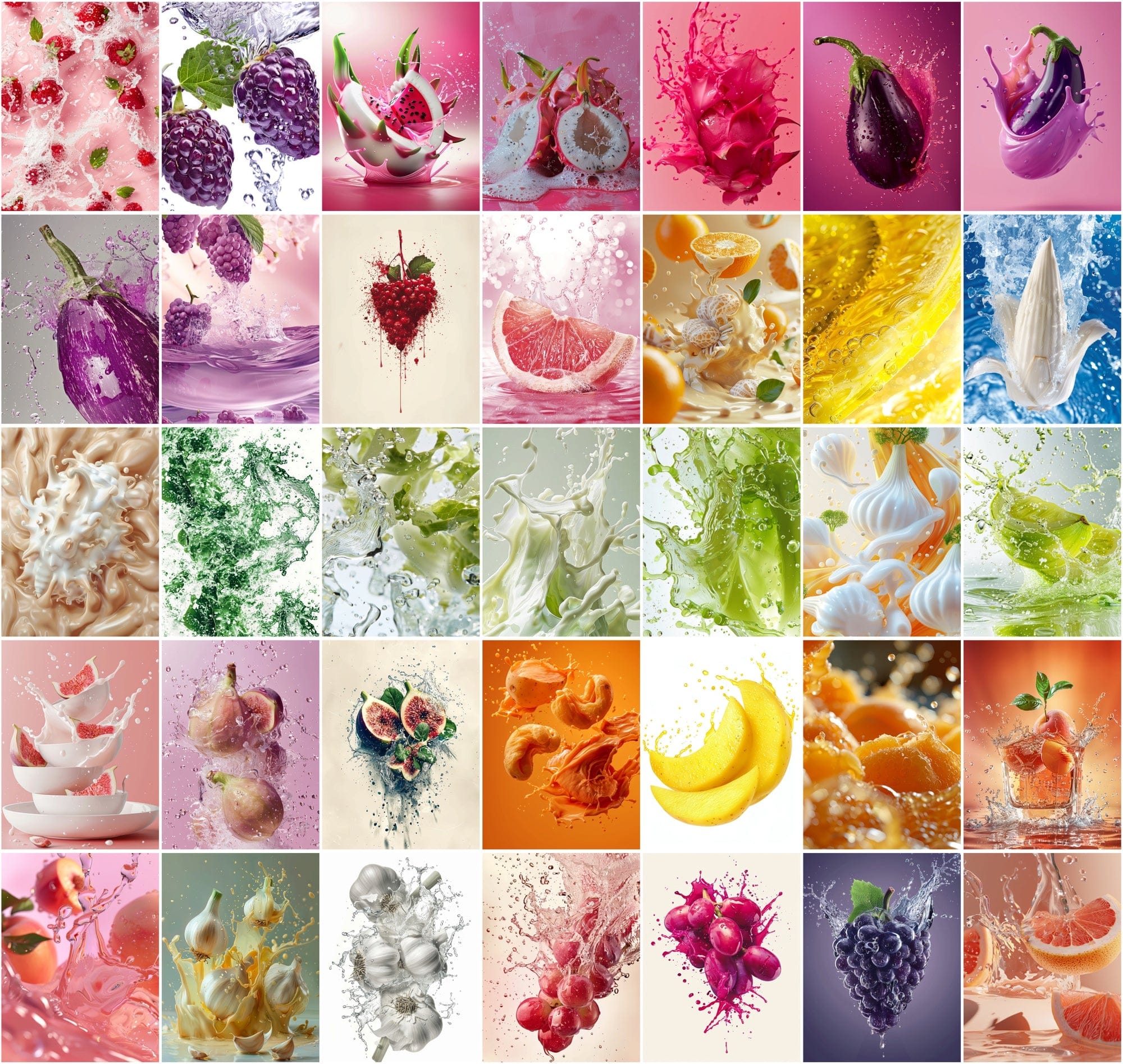 384 Bright Fruit and Vegetable Images - High Definition for Commercial Use Digital Download Sumobundle