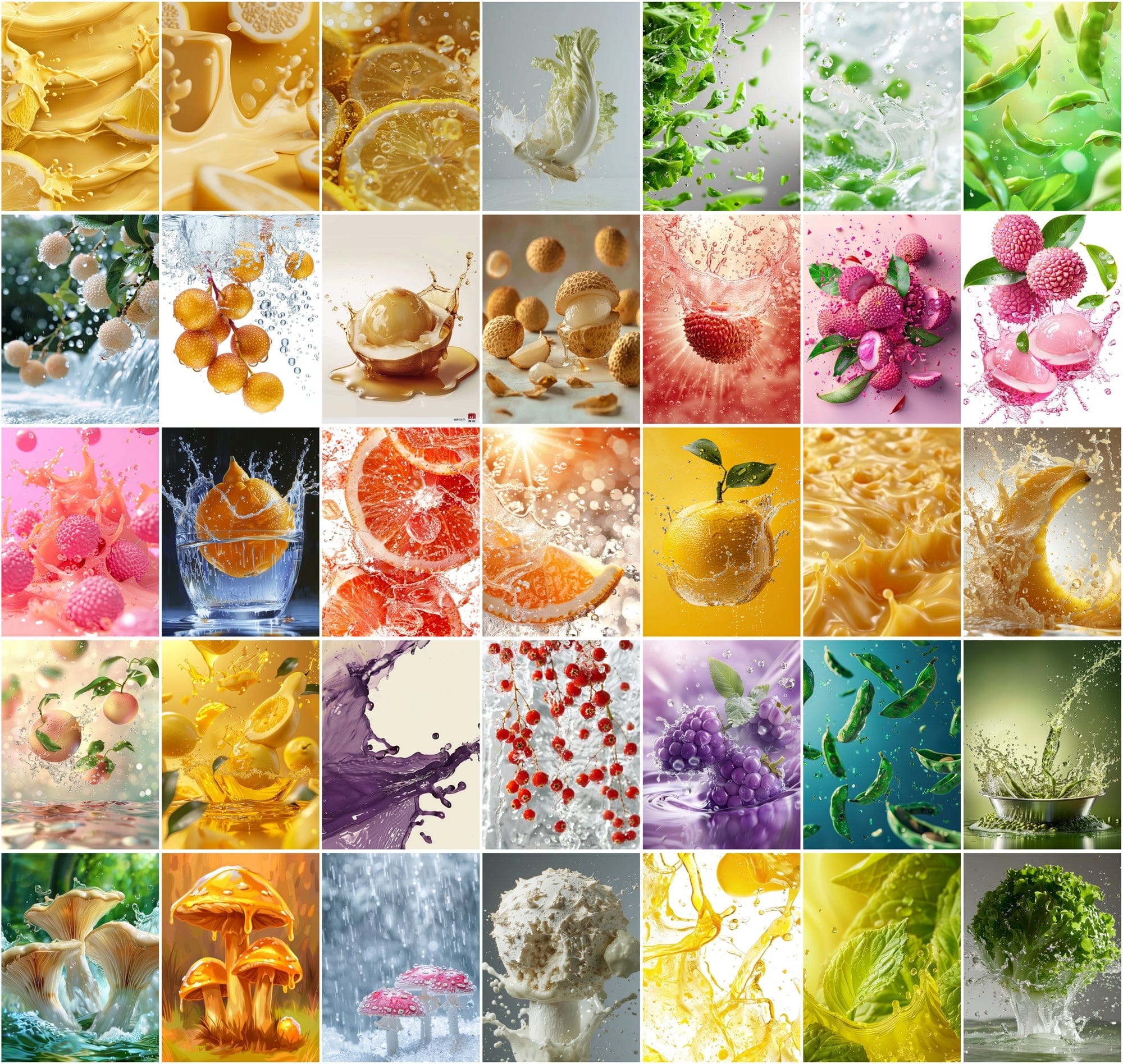384 Bright Fruit and Vegetable Images - High Definition for Commercial Use Digital Download Sumobundle