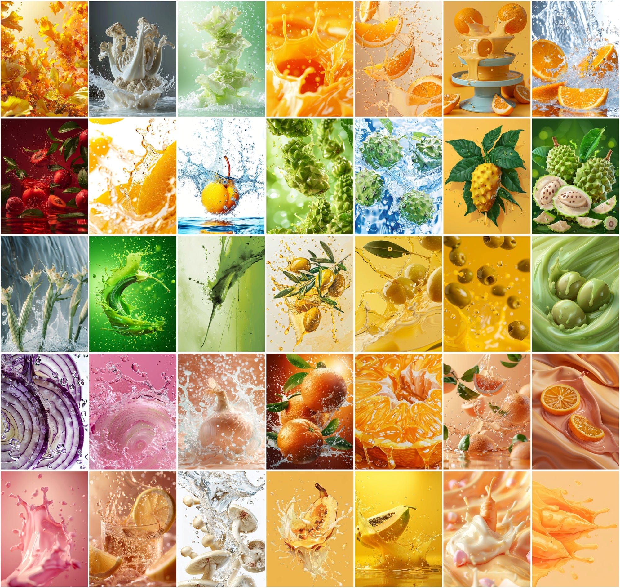 384 Bright Fruit and Vegetable Images - High Definition for Commercial Use Digital Download Sumobundle