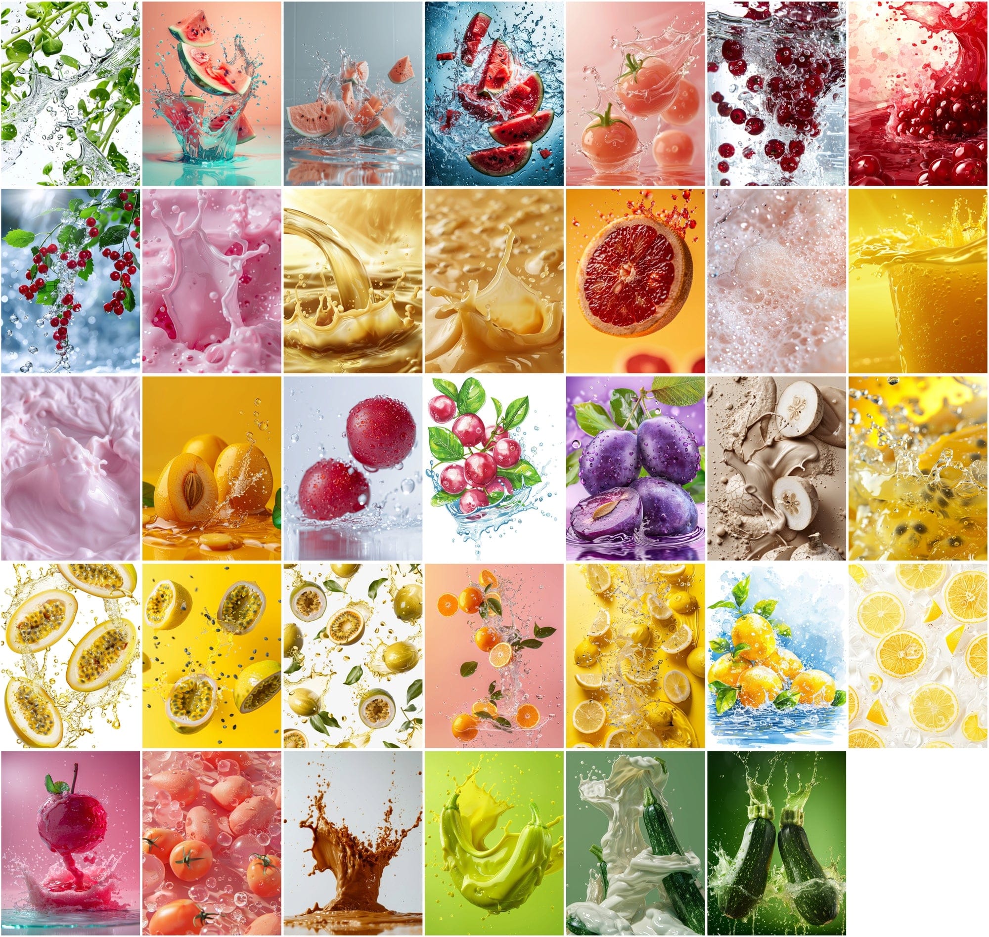 384 Bright Fruit and Vegetable Images - High Definition for Commercial Use Digital Download Sumobundle