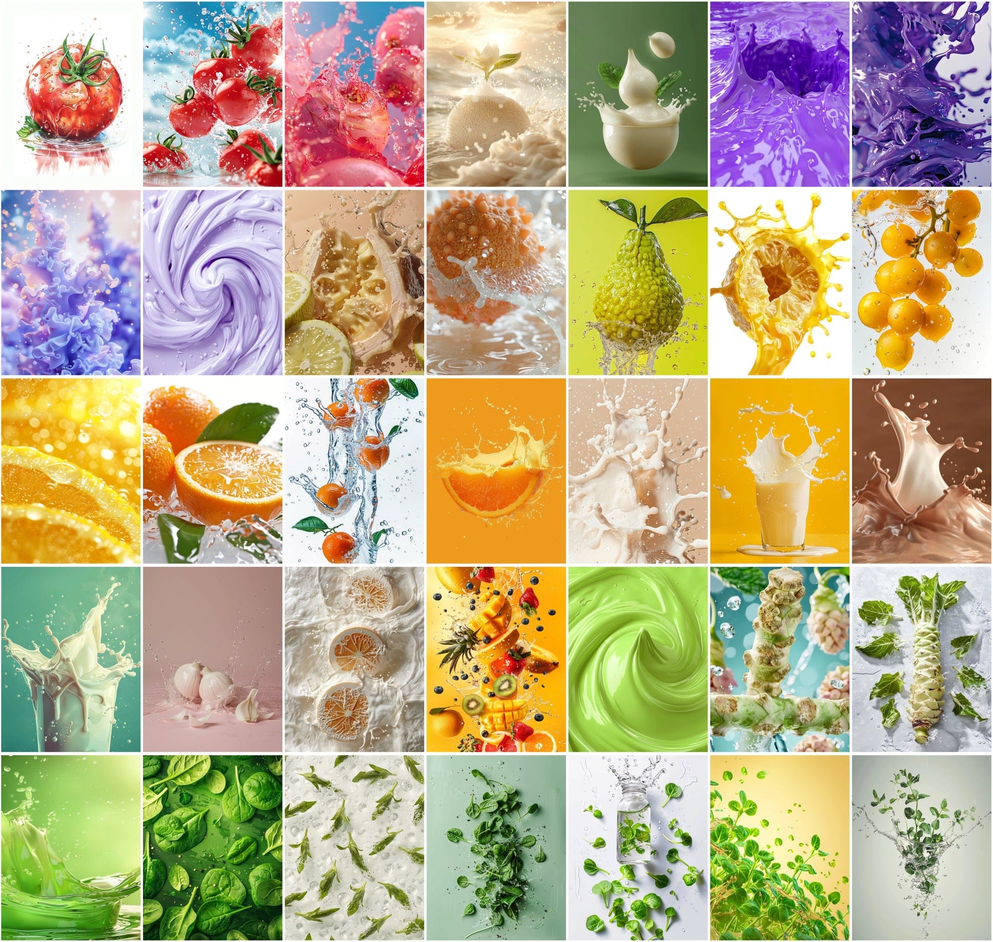 384 Bright Fruit and Vegetable Images - High Definition for Commercial Use Digital Download Sumobundle