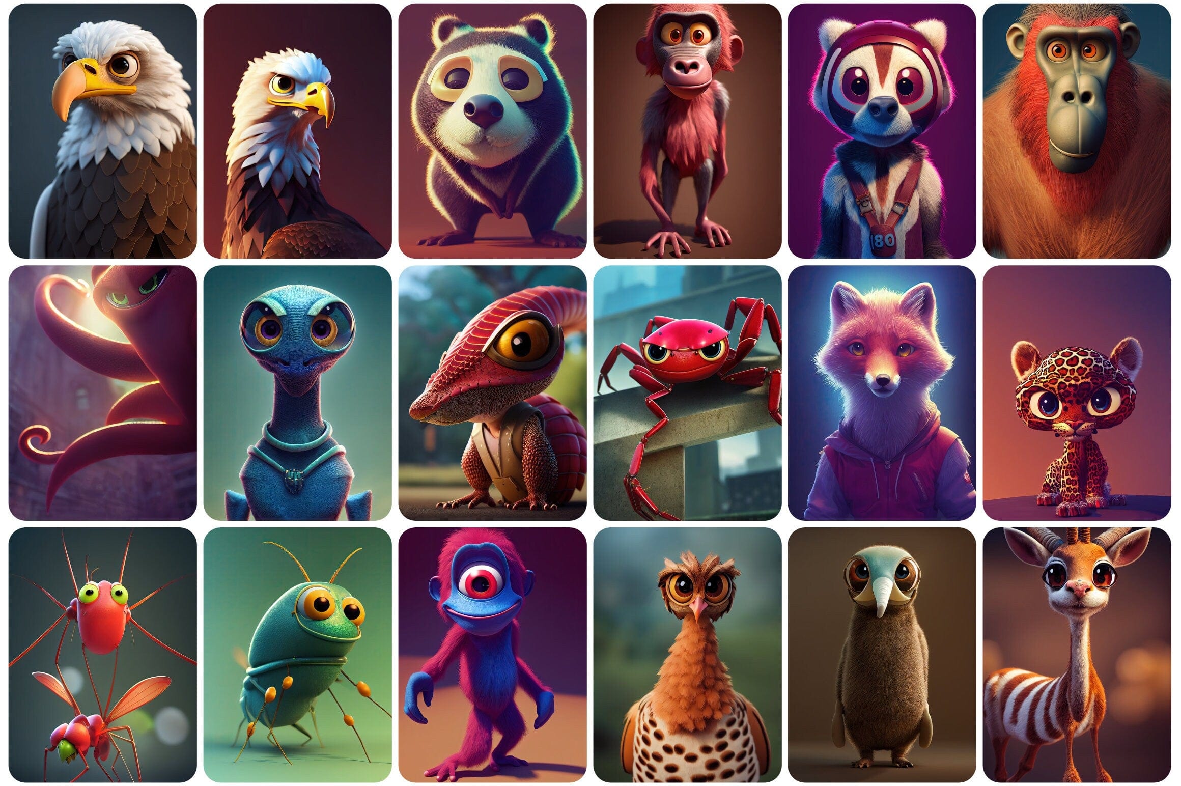 385 Adorable and Unique Animals Digital Download Sumobundle