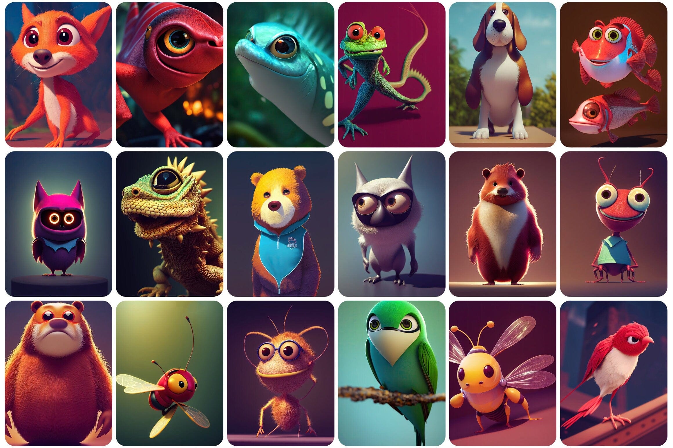 385 Adorable and Unique Animals Digital Download Sumobundle
