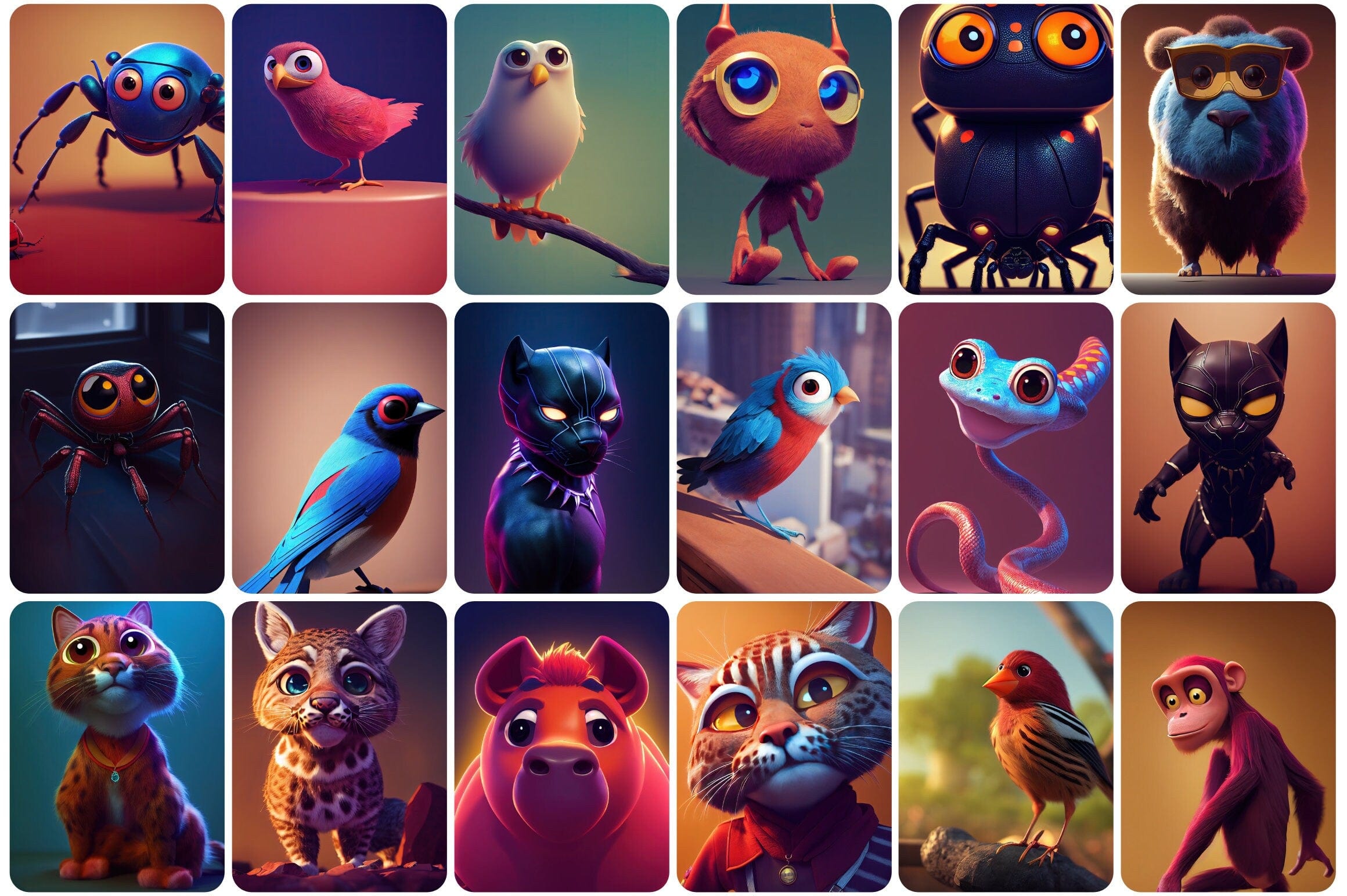 385 Adorable and Unique Animals Digital Download Sumobundle